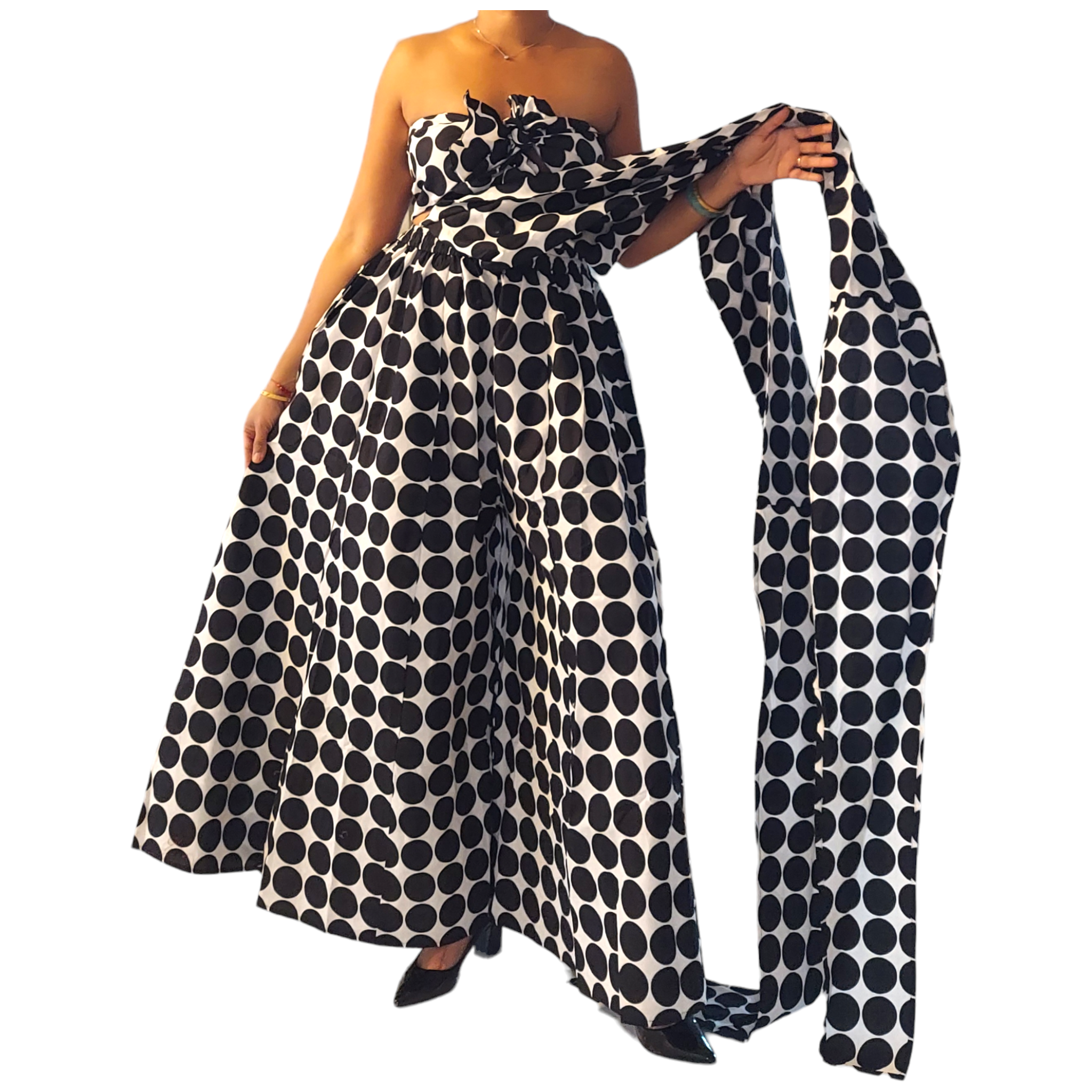 Infinity Palazzo / Romper / Jumpsuit - 901 Polkadot