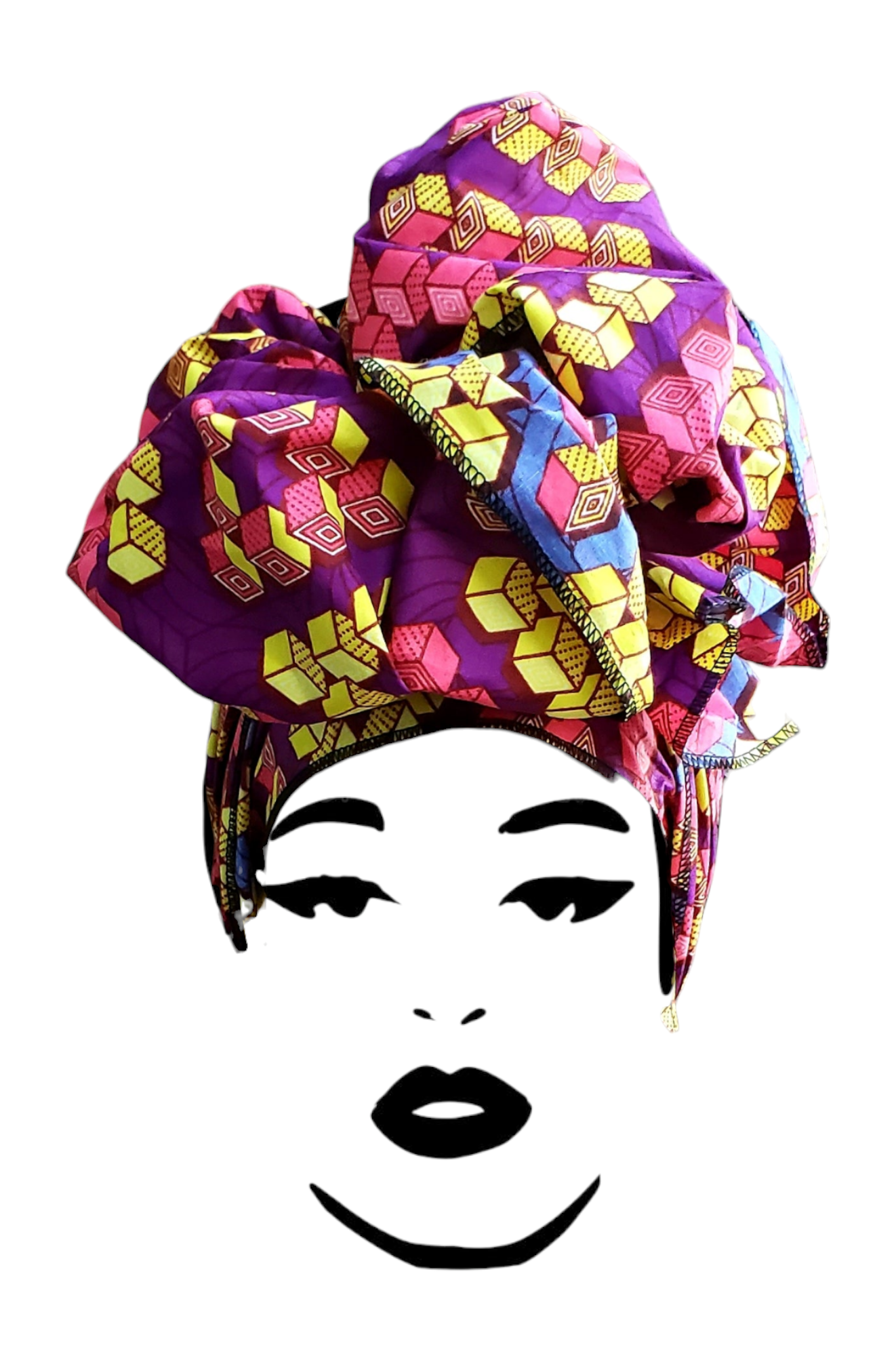 Scarf Headwrap/ African Kente Print