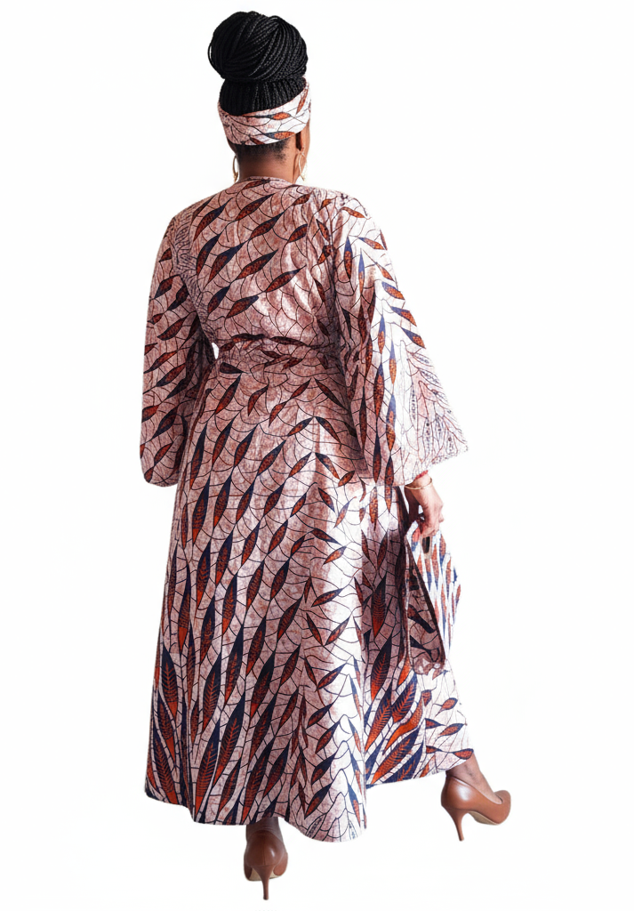 Combo - Long Wrap Dress + Pocketbook Set5 1014