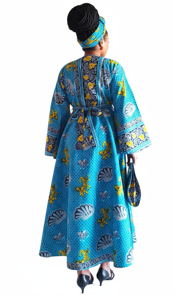 Combo - Long Wrap Dress + Pocketbook Set4 1014