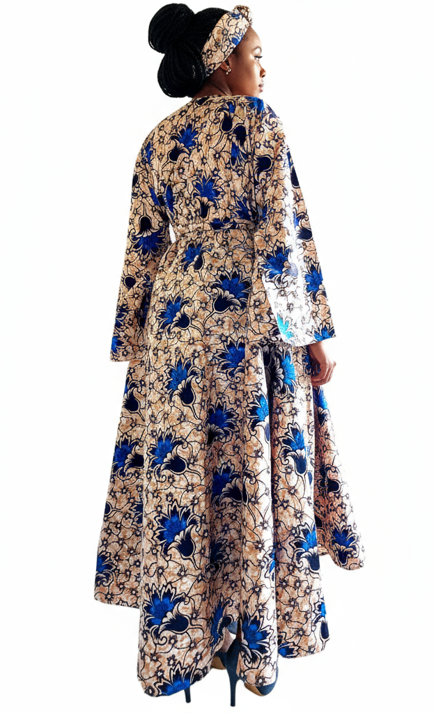 Combo - Long Wrap Dress + Pocketbook Set1 1014