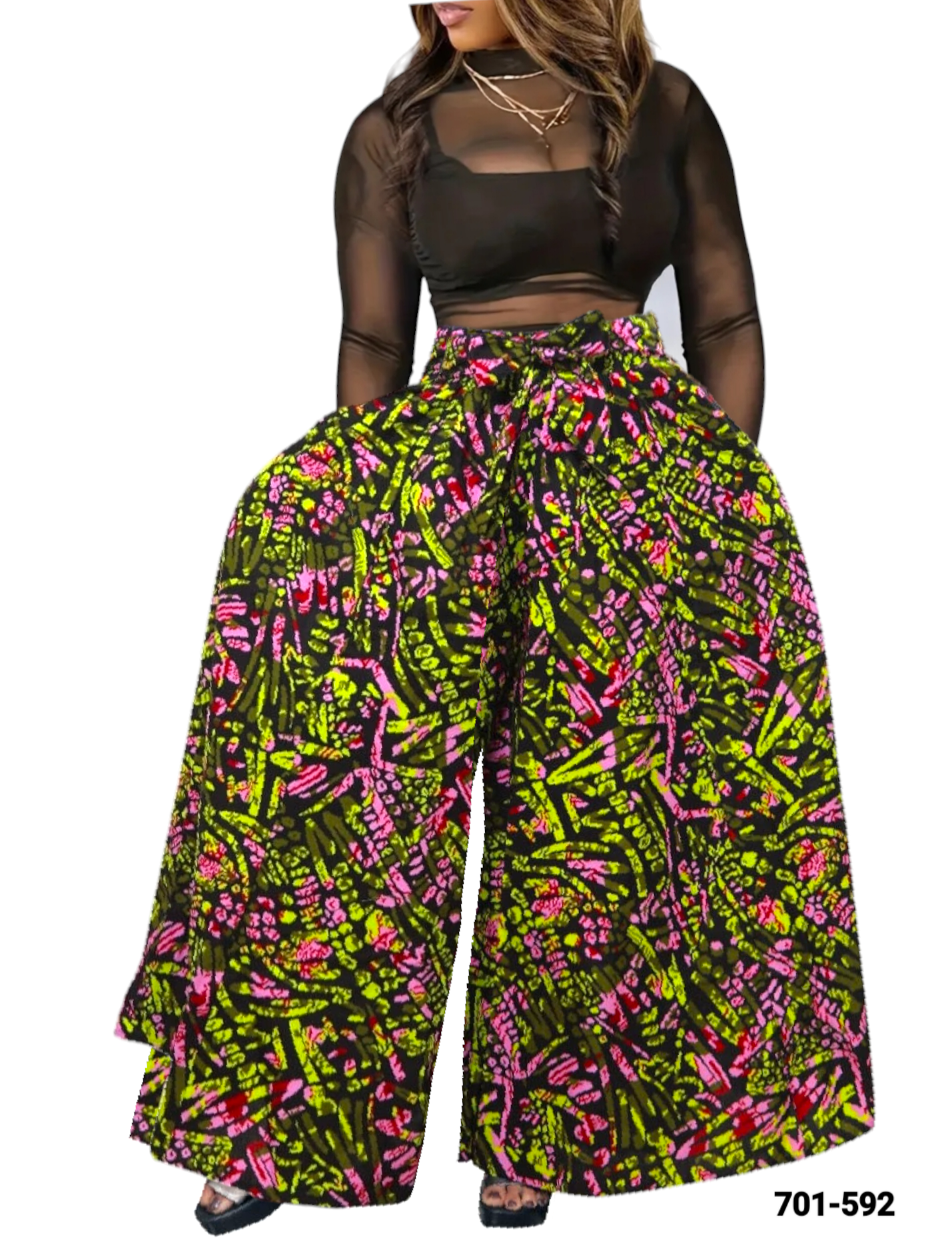 Long Palazzo  Multi Tone - 701