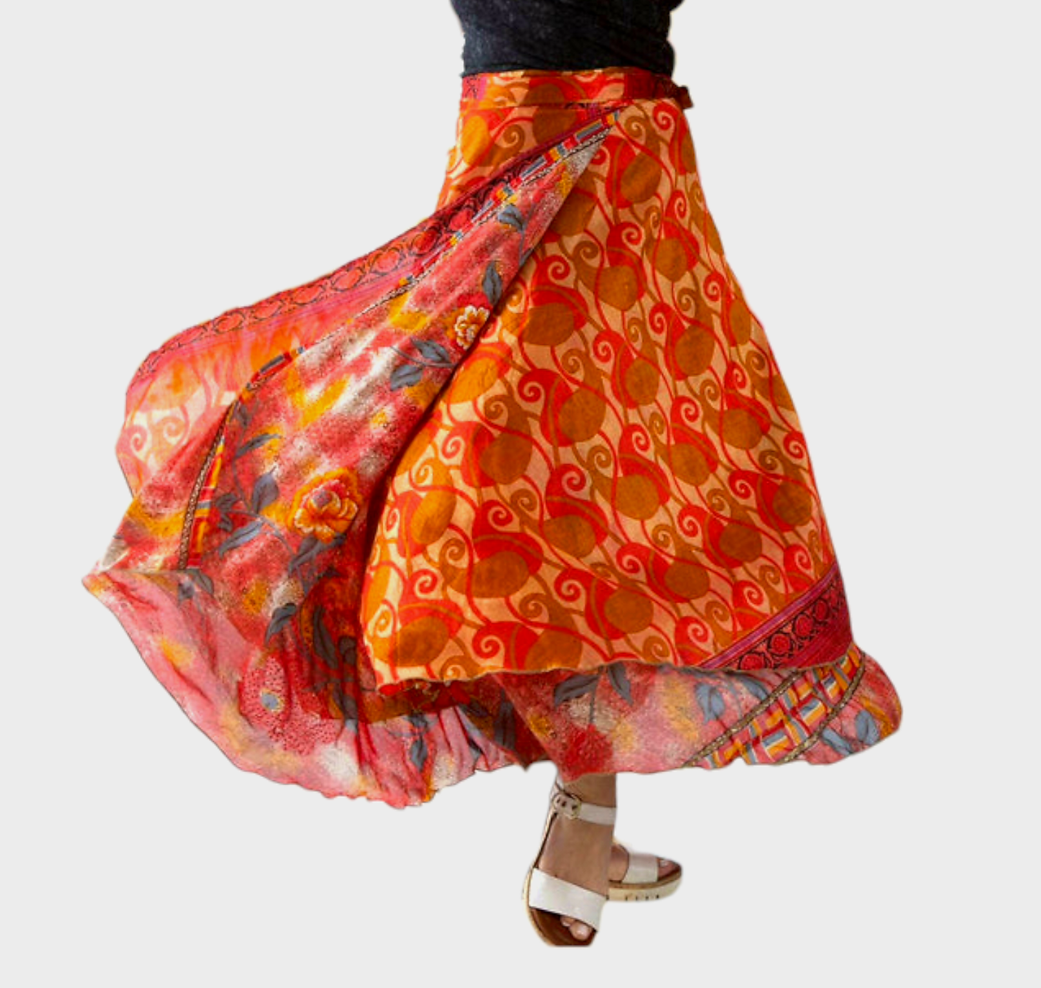 Sari Wrap Skirt / One of a Kind