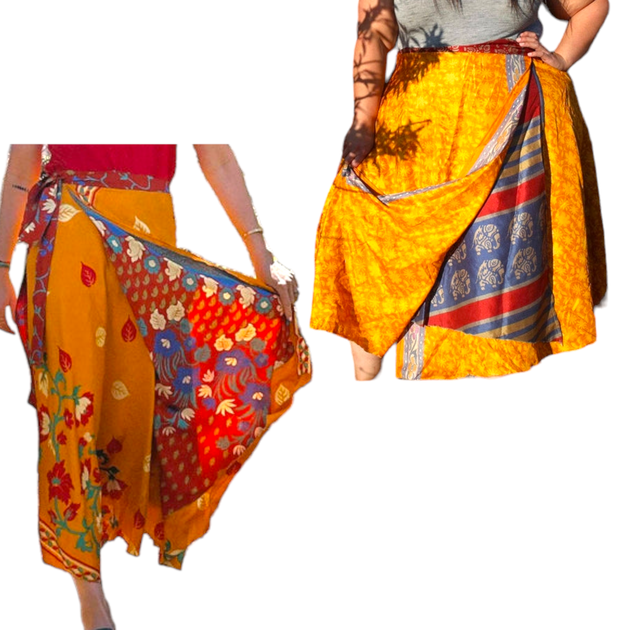 Sari Wrap Skirt / One of a Kind