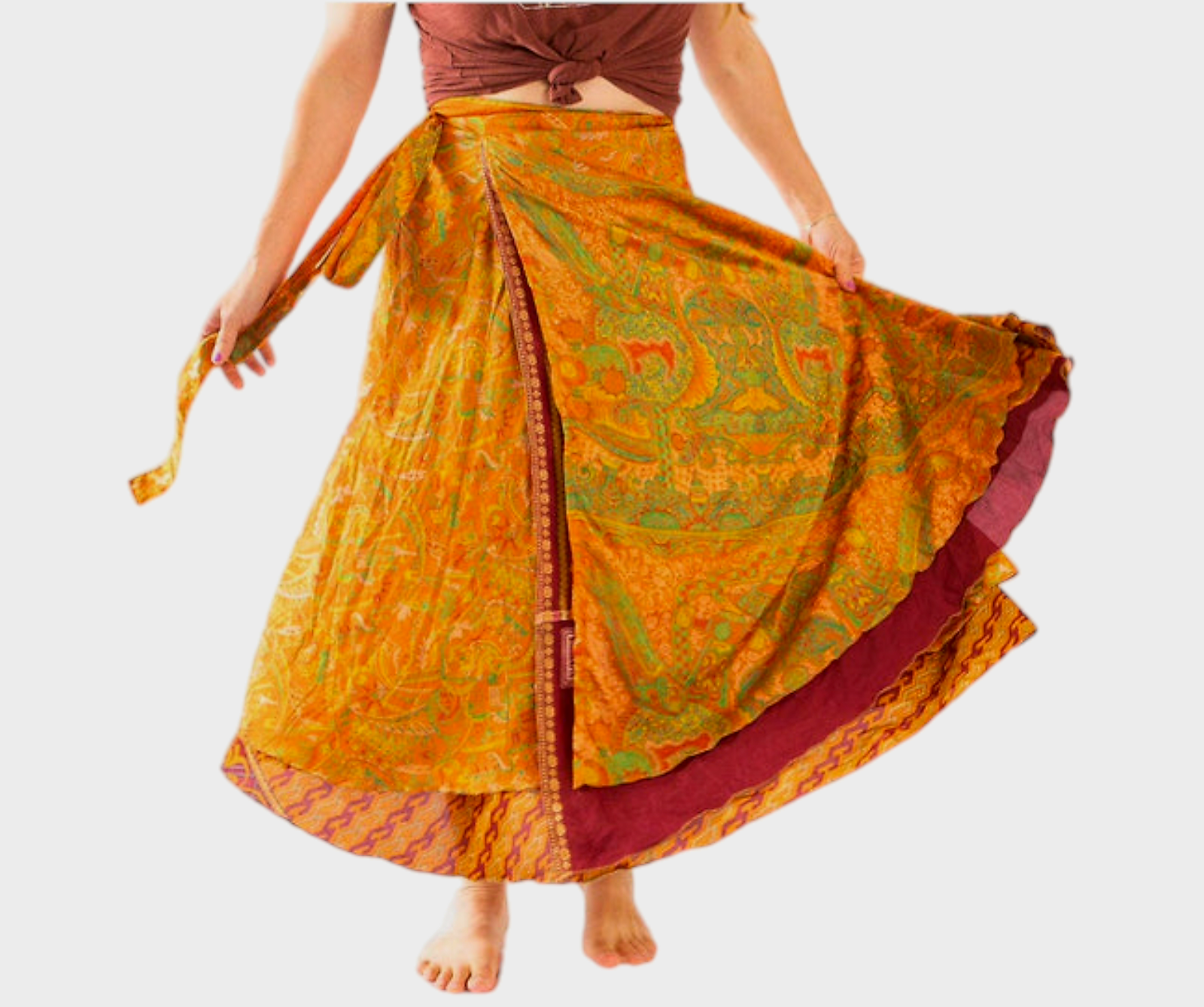 Sari Wrap Skirt / One of a Kind