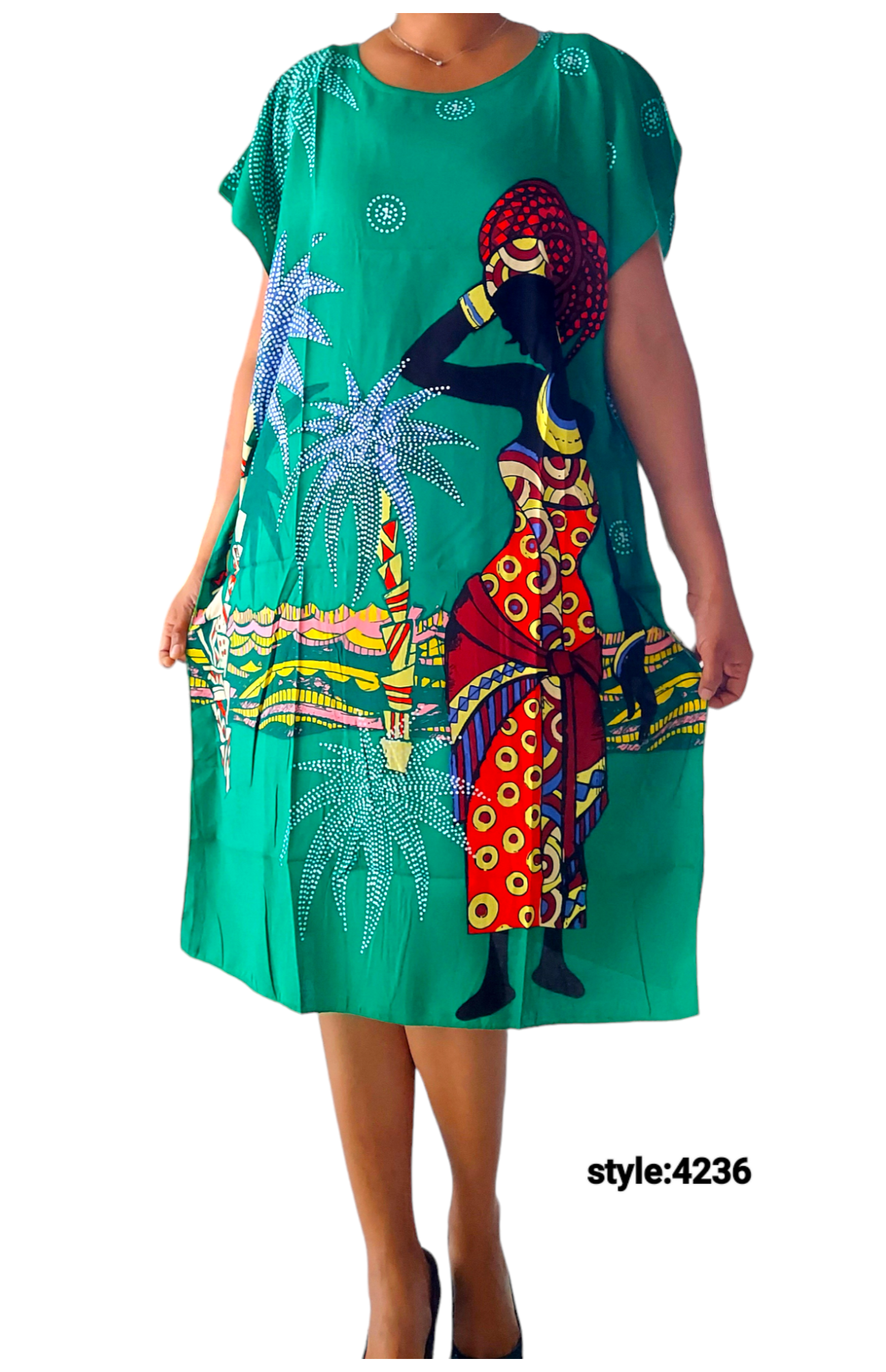 Kaftan / Mid Length Dress -4236