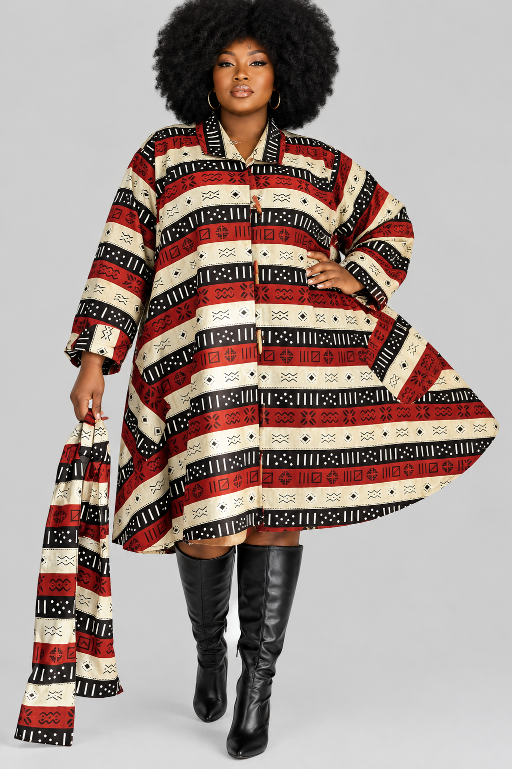 243- Cotton Swing Dress / Top -Tribal