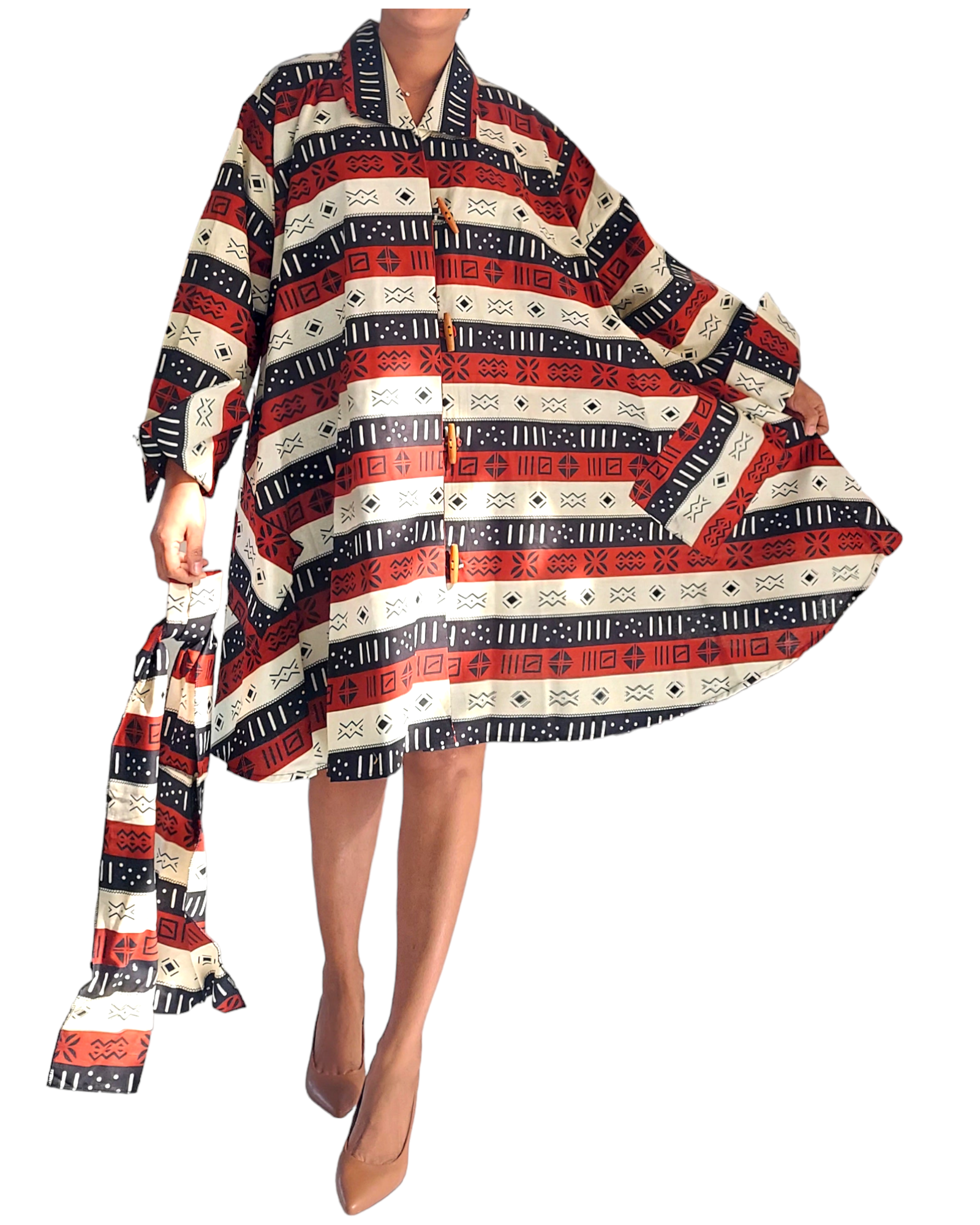 243- Cotton Swing Dress / Top -Tribal