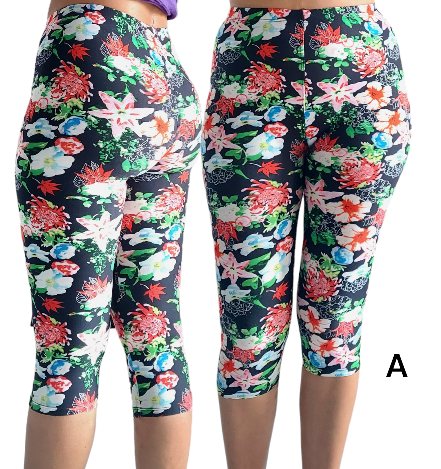 Capri Floral Print Legging