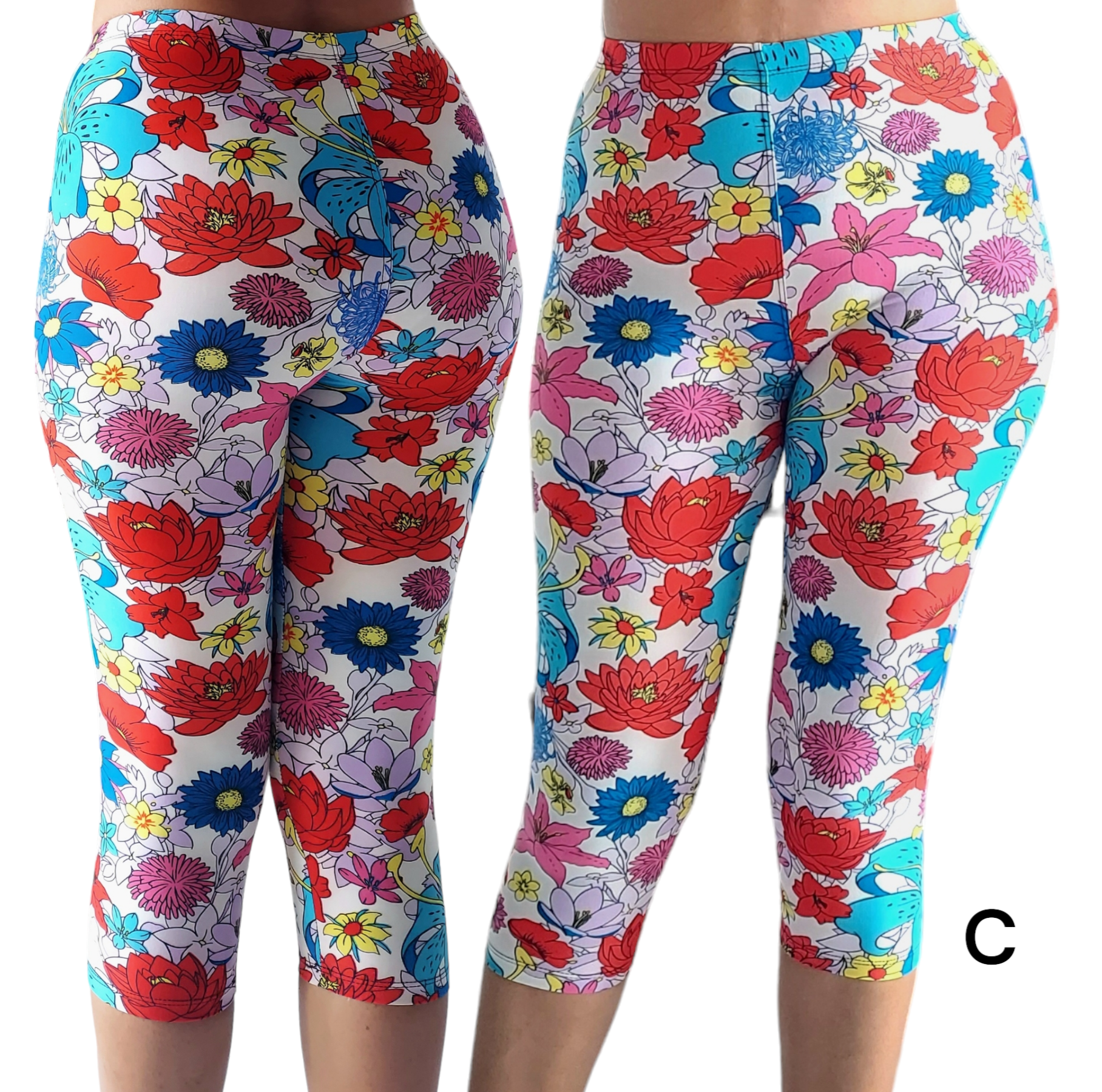 Capri Floral Print Legging