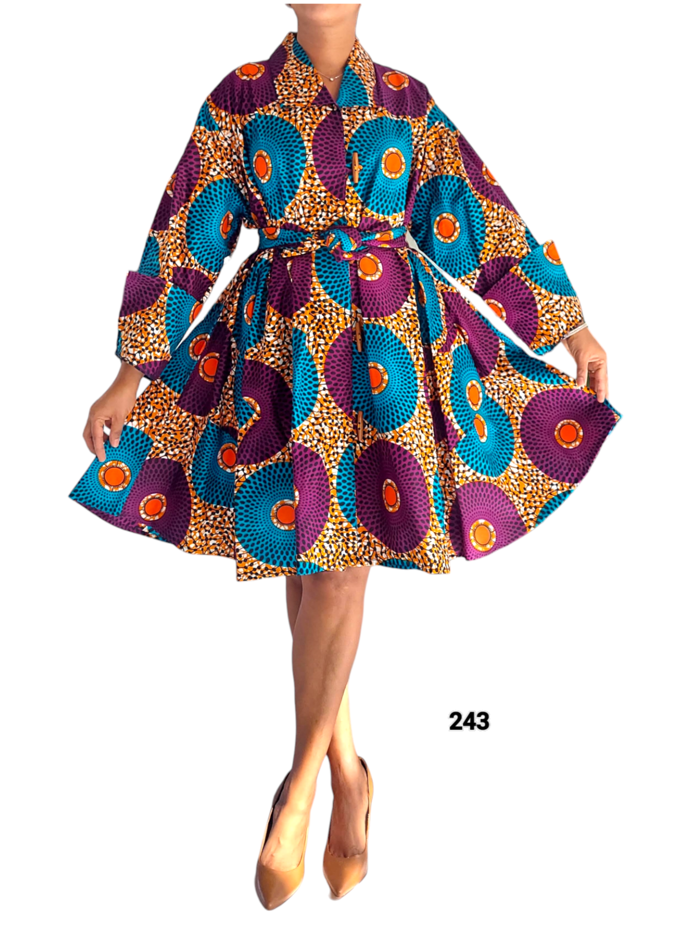 243- Short  Dress / Blouse- Multi