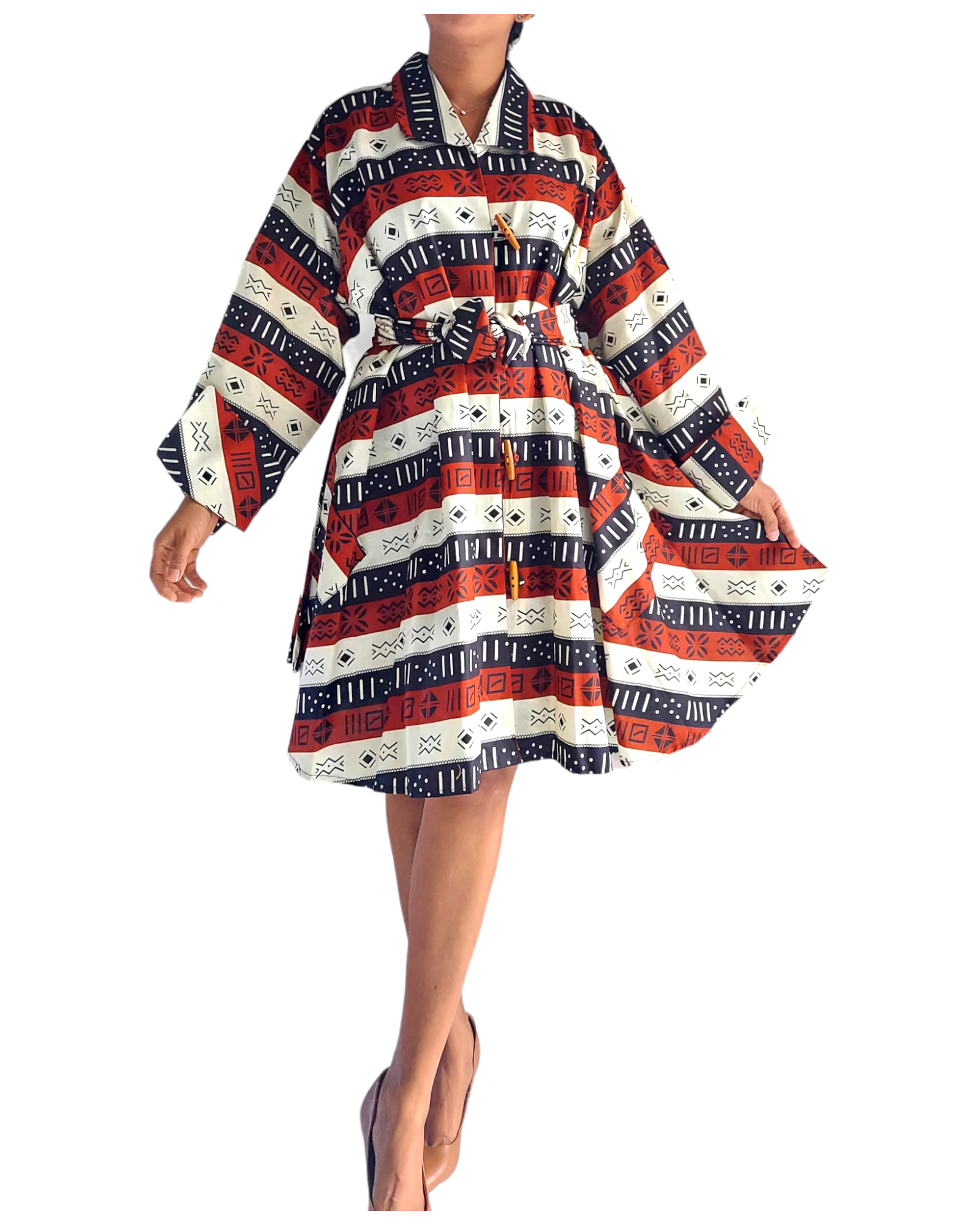 243- Cotton Swing Dress / Top -Tribal