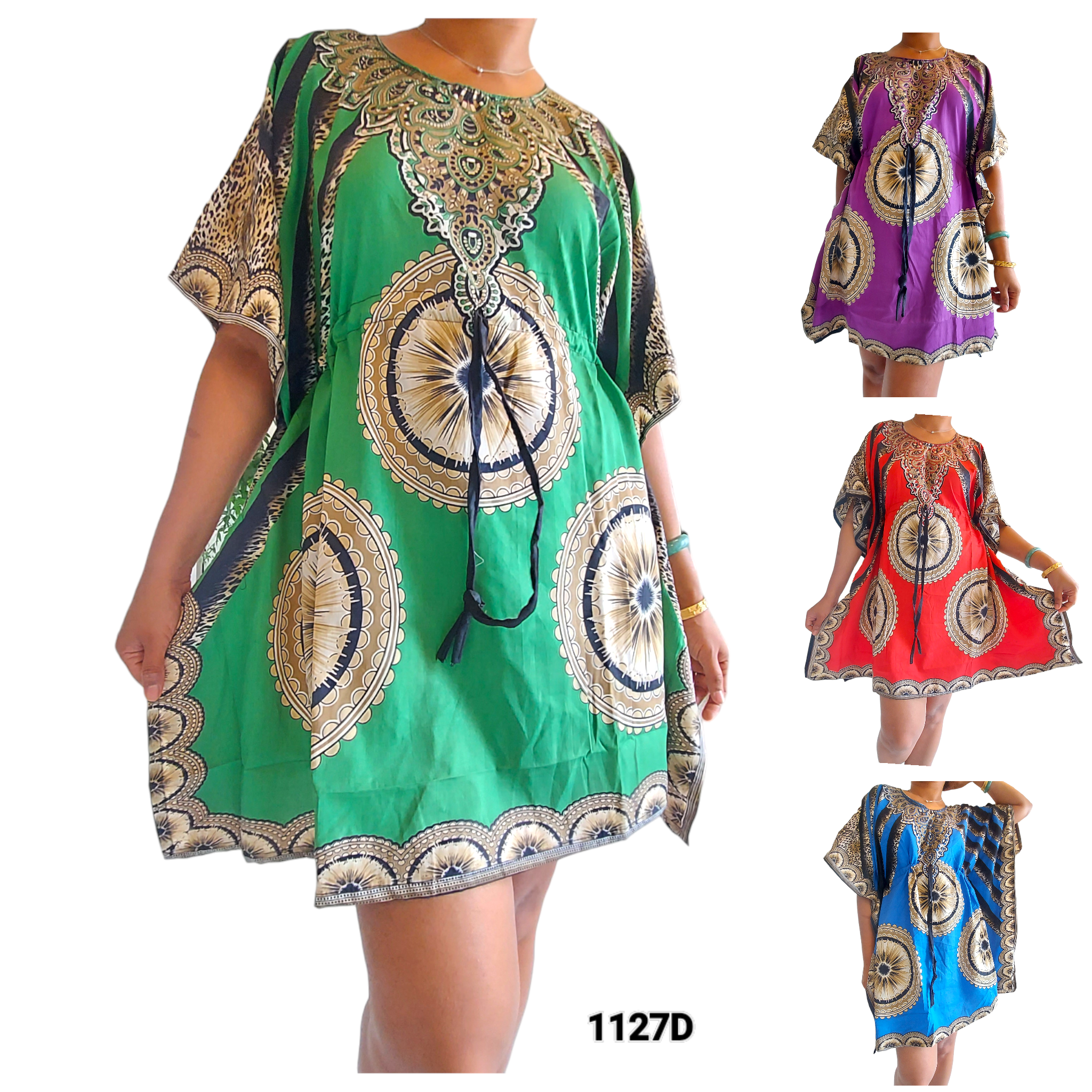 1127D- Kaftan Top/ Short Dress / Pack of 4