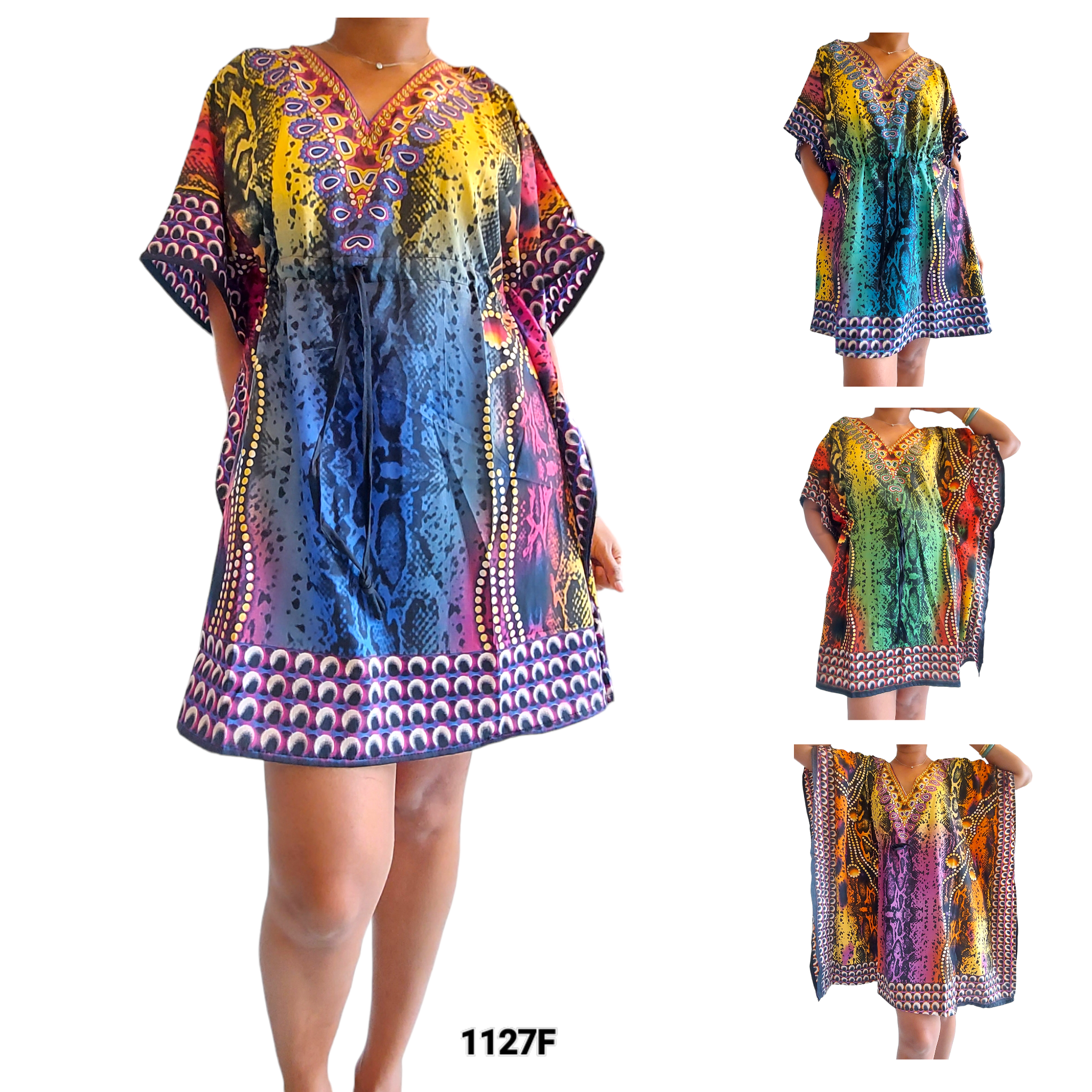 1127F- Kaftan Top/ Short Dress/ Pack of 4