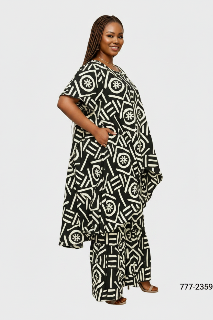 7772 - Woman Pant & Blouse Set