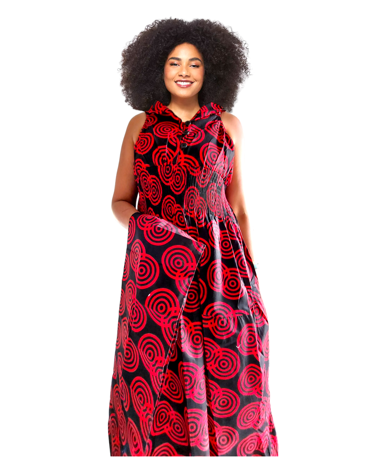 A3028 - Long Halter Dress With Scarf