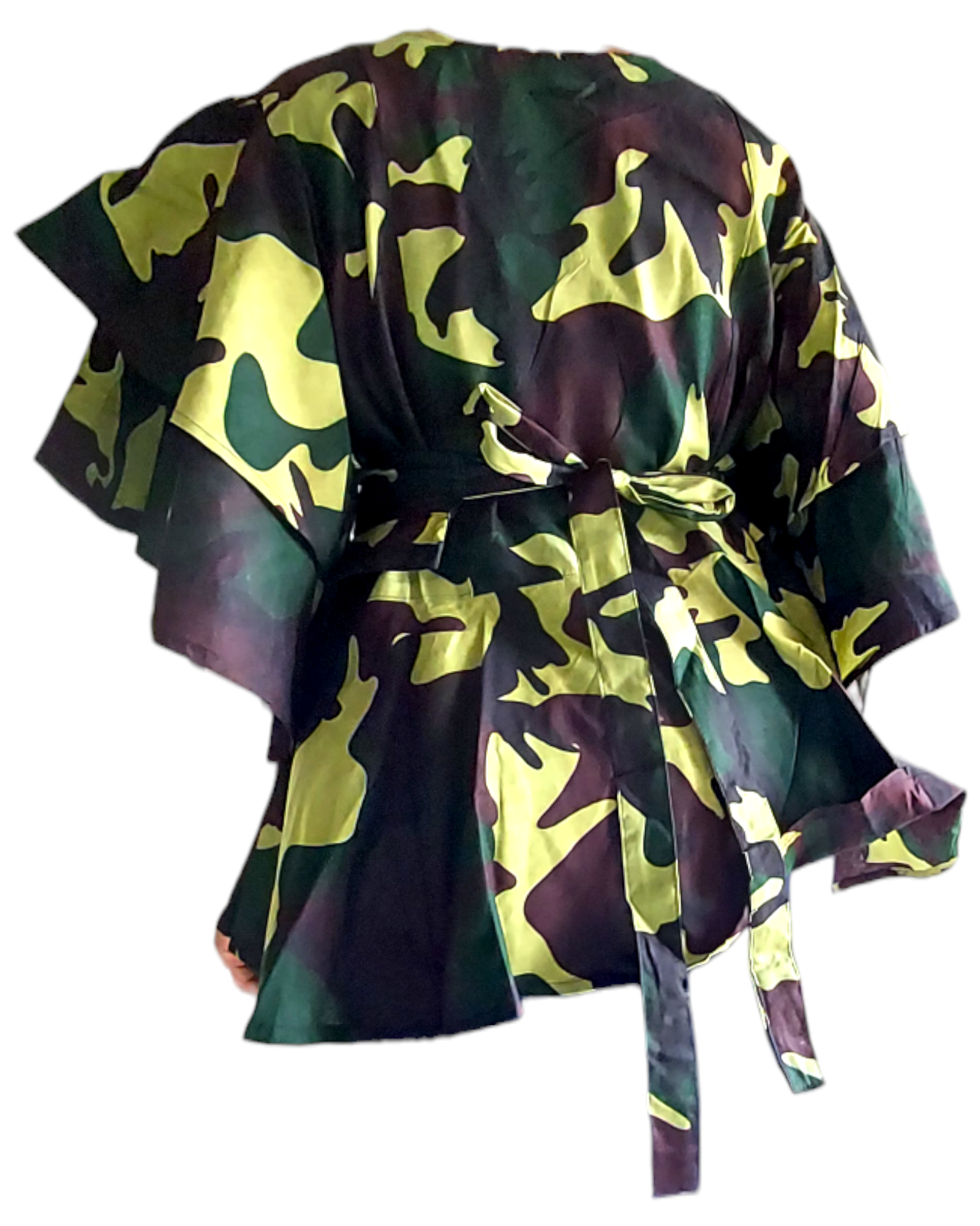 1203 - Wrap Blouse/ Camouflage