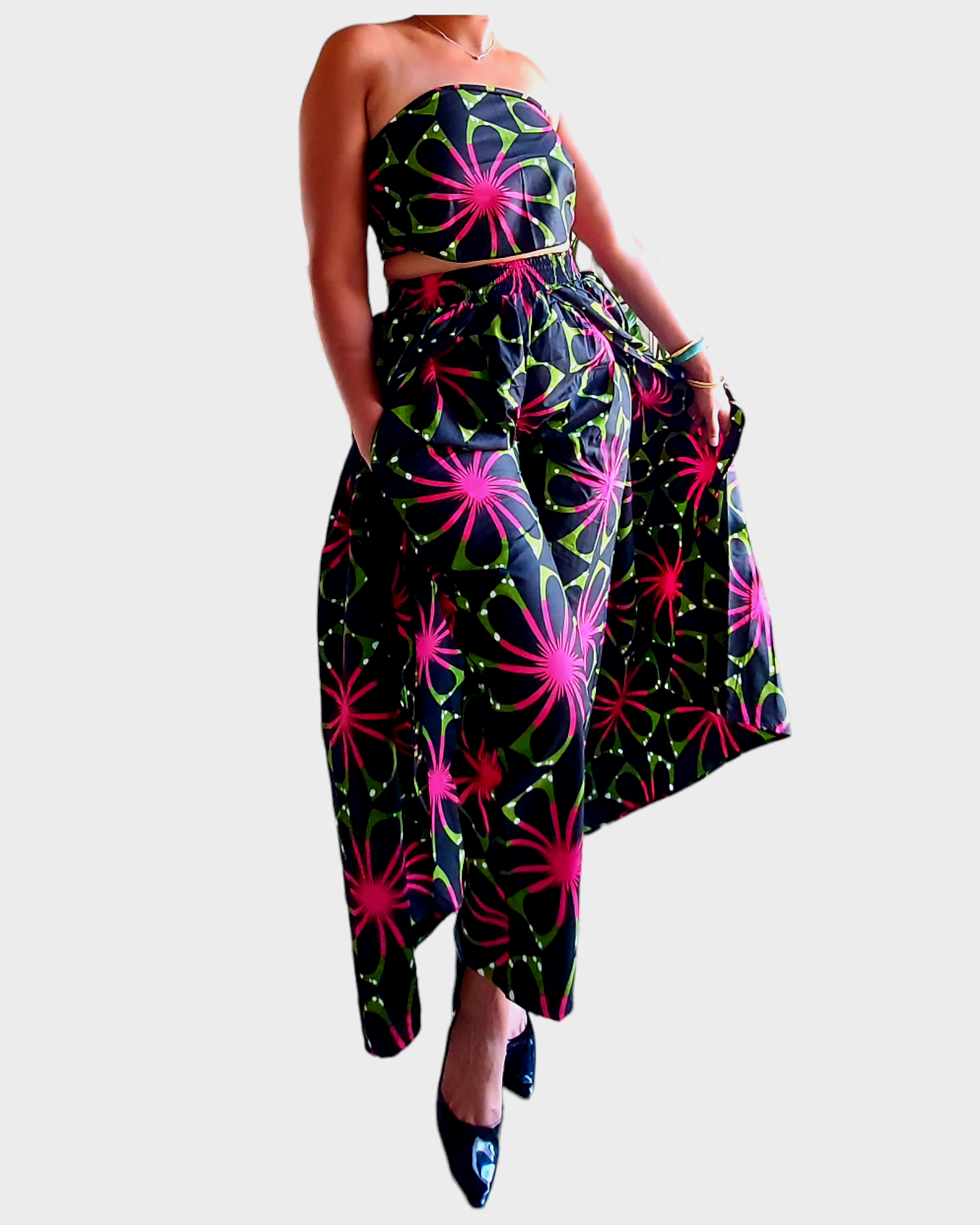 25 - Long Cape Pant / Floral Print