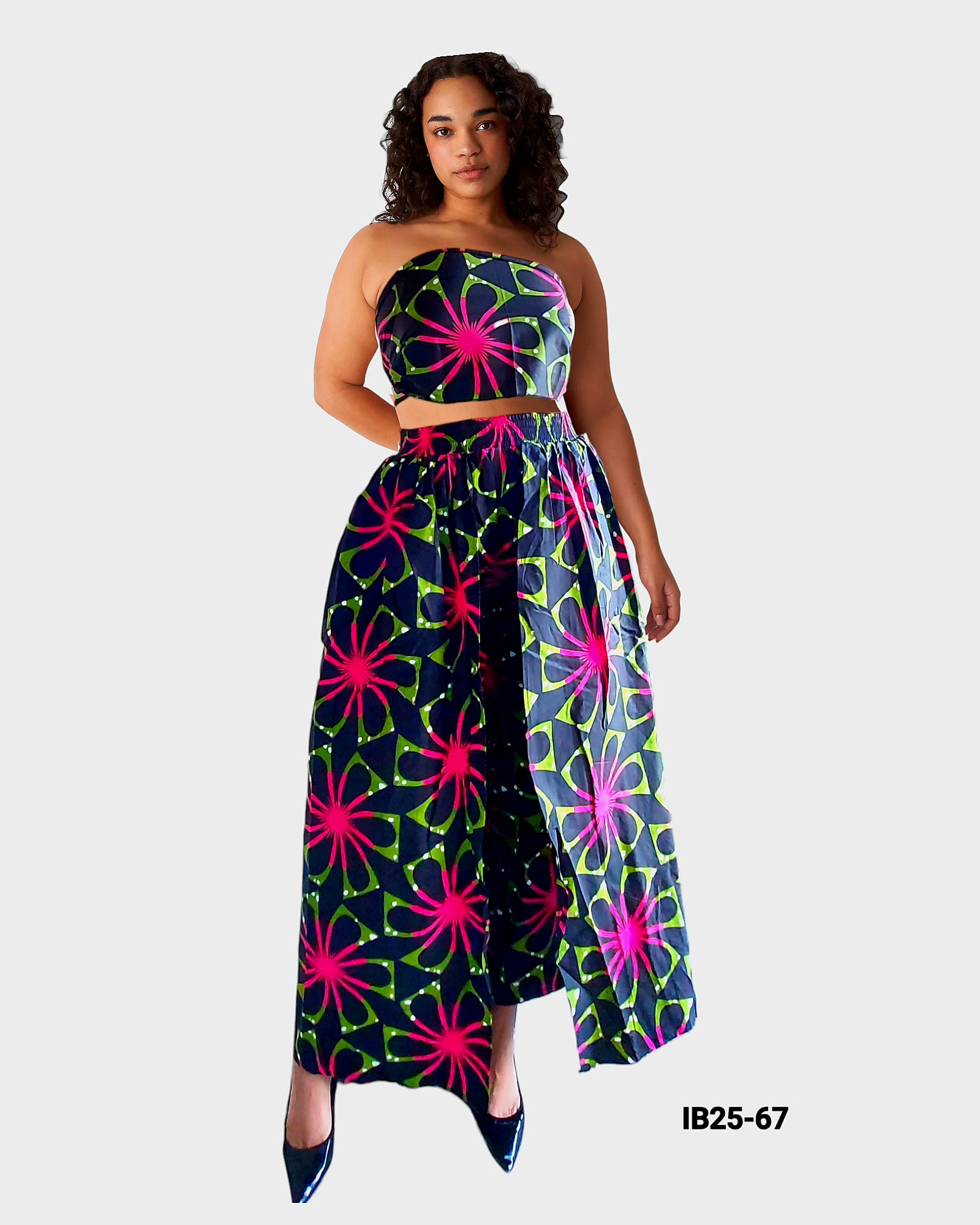 25 - Long Cape Pant / Floral Print