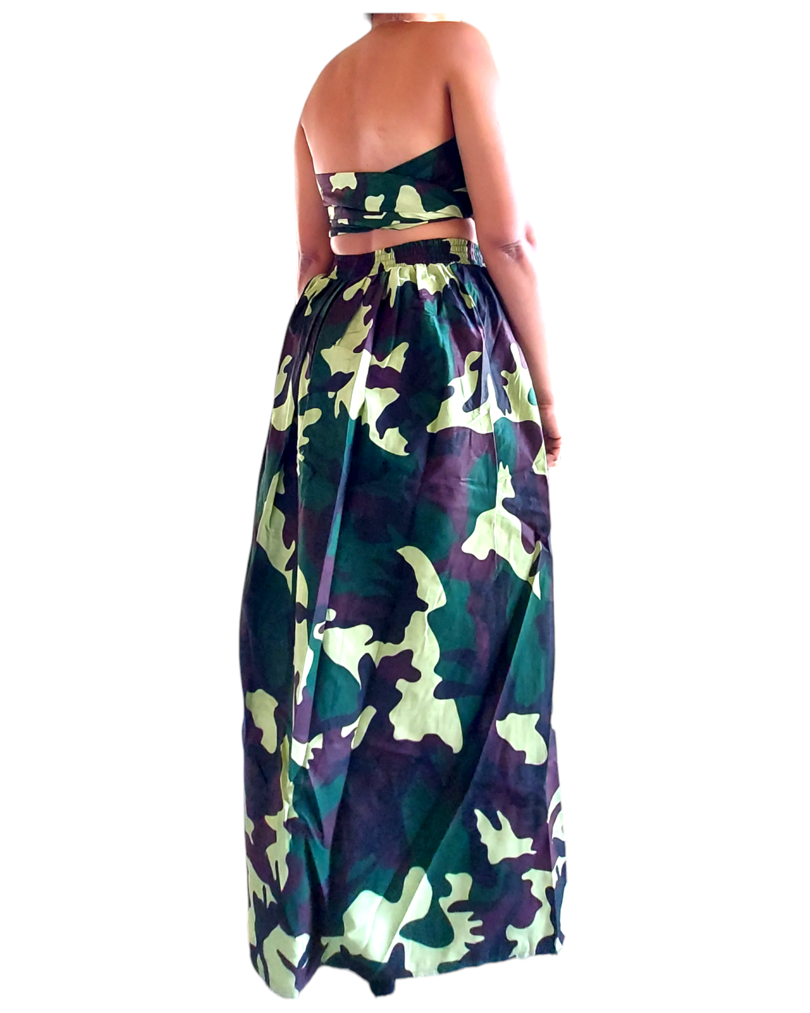 25 - Long Cape Pant / Green Camouflage