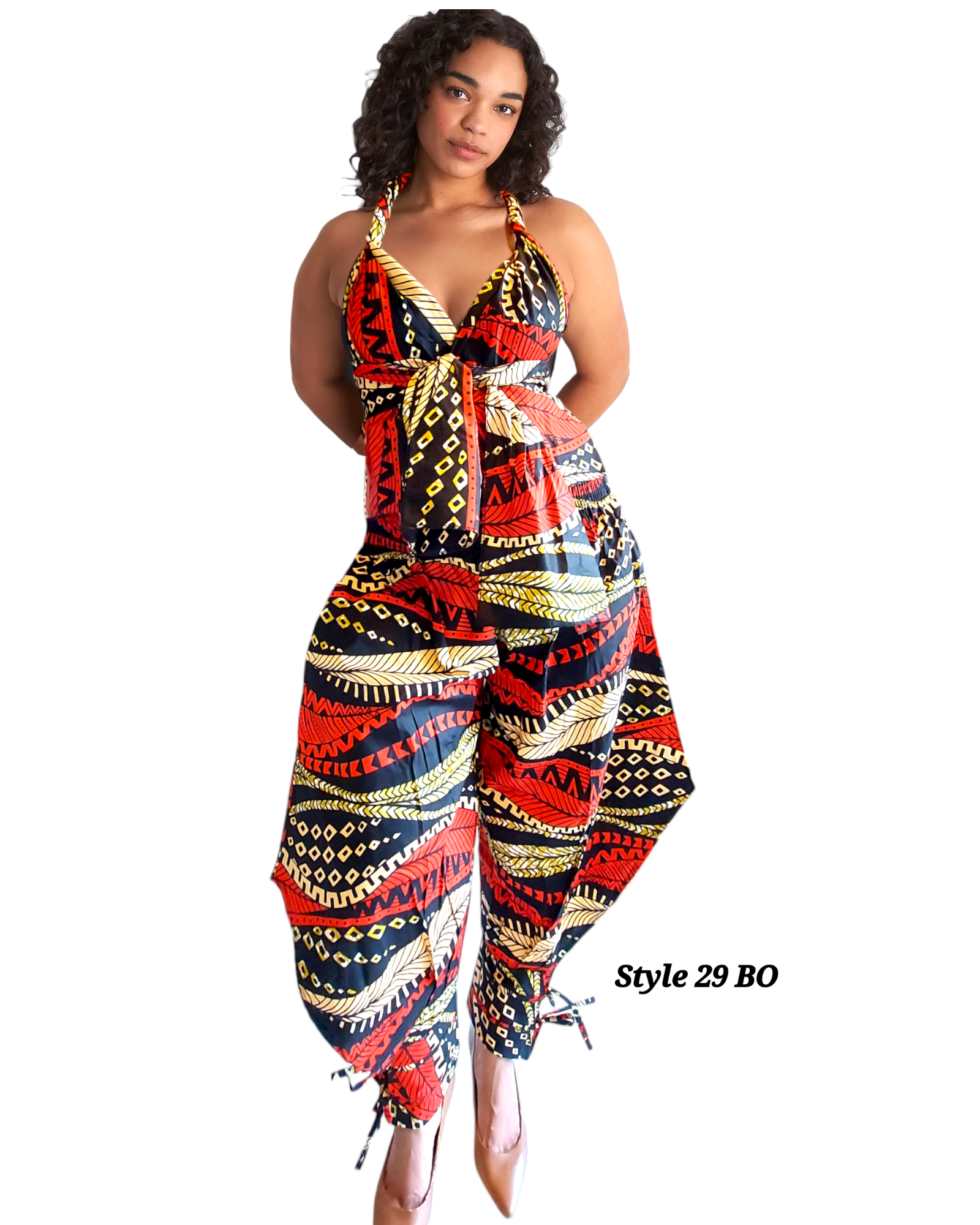 29 Harem Pant & Scarf-Multi Color