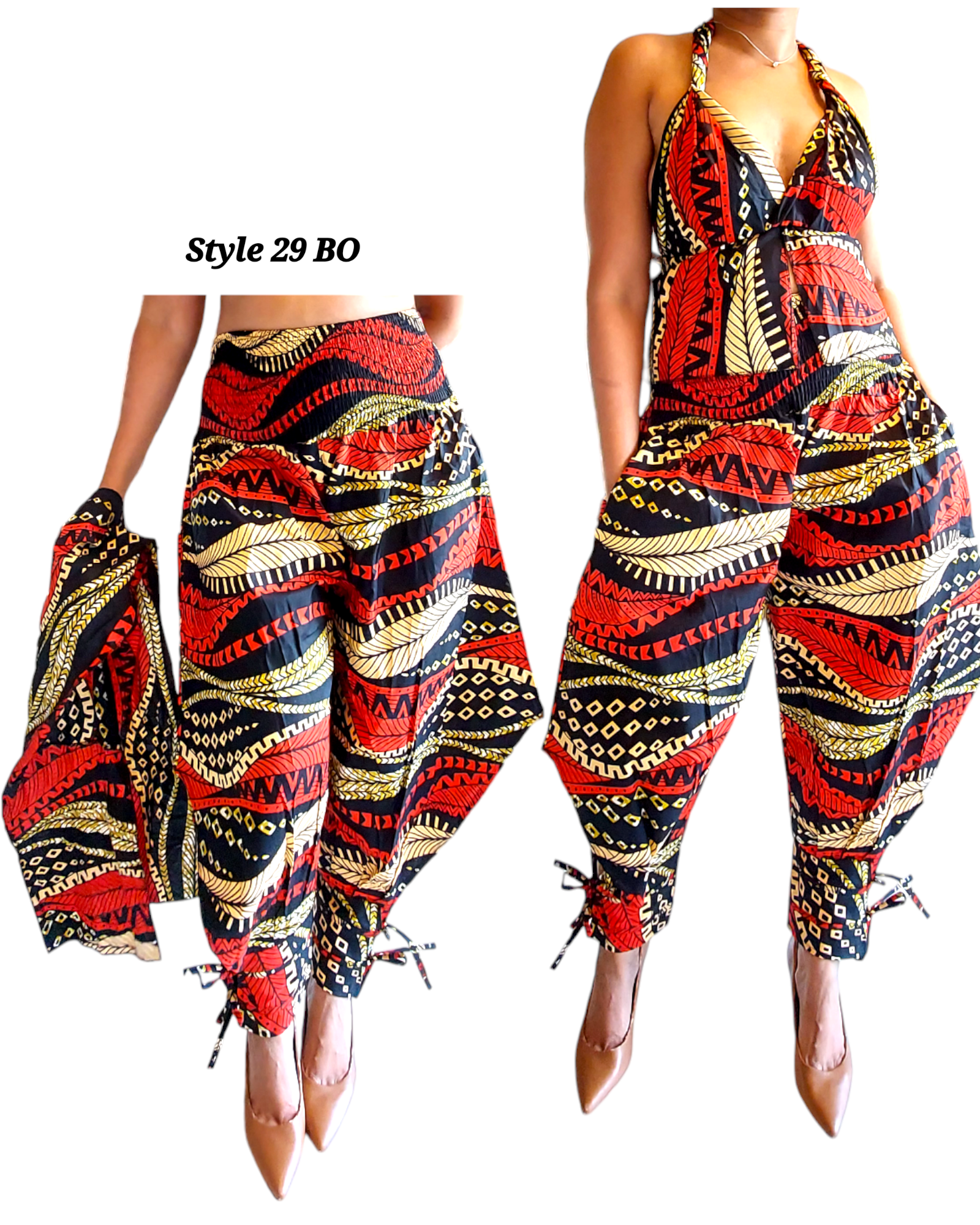 29 Harem Pant & Scarf-Multi Color