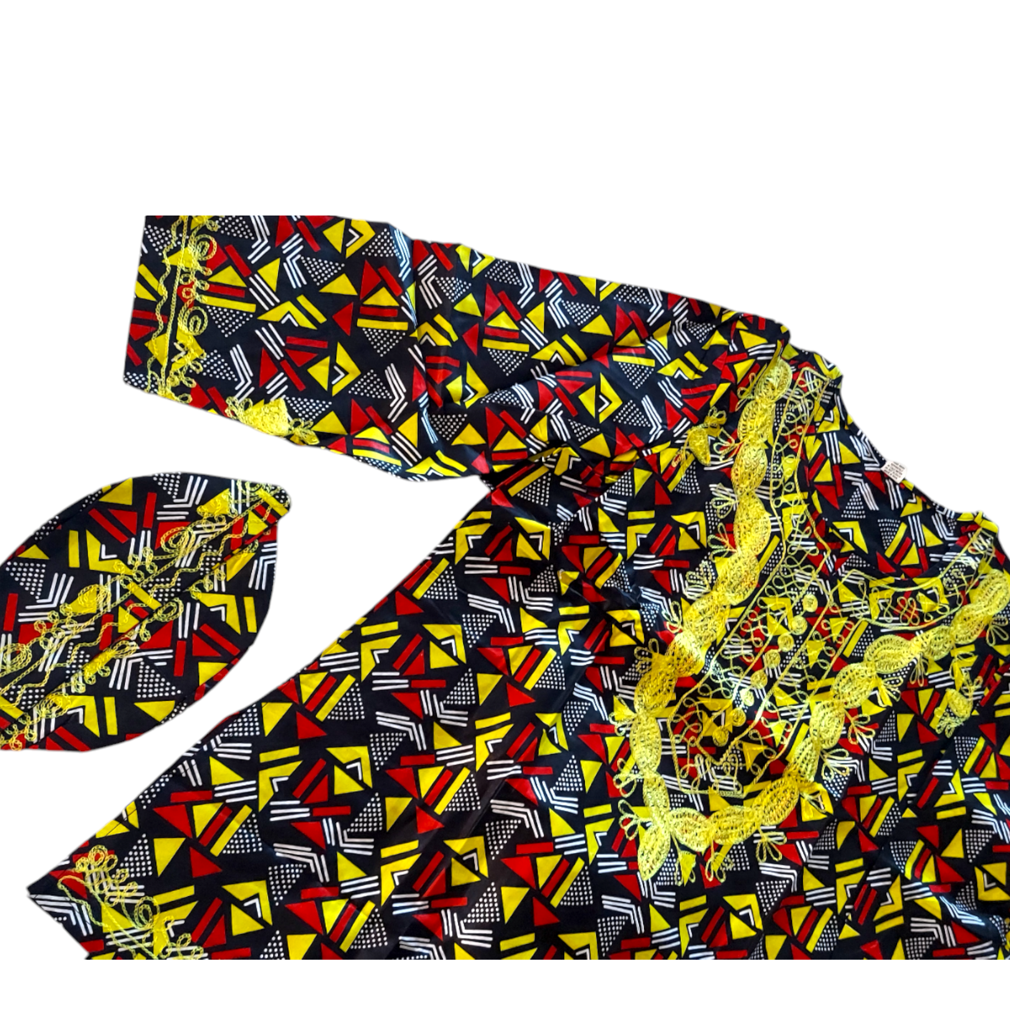 Men 3Pcs Pant Set/ African Print-C