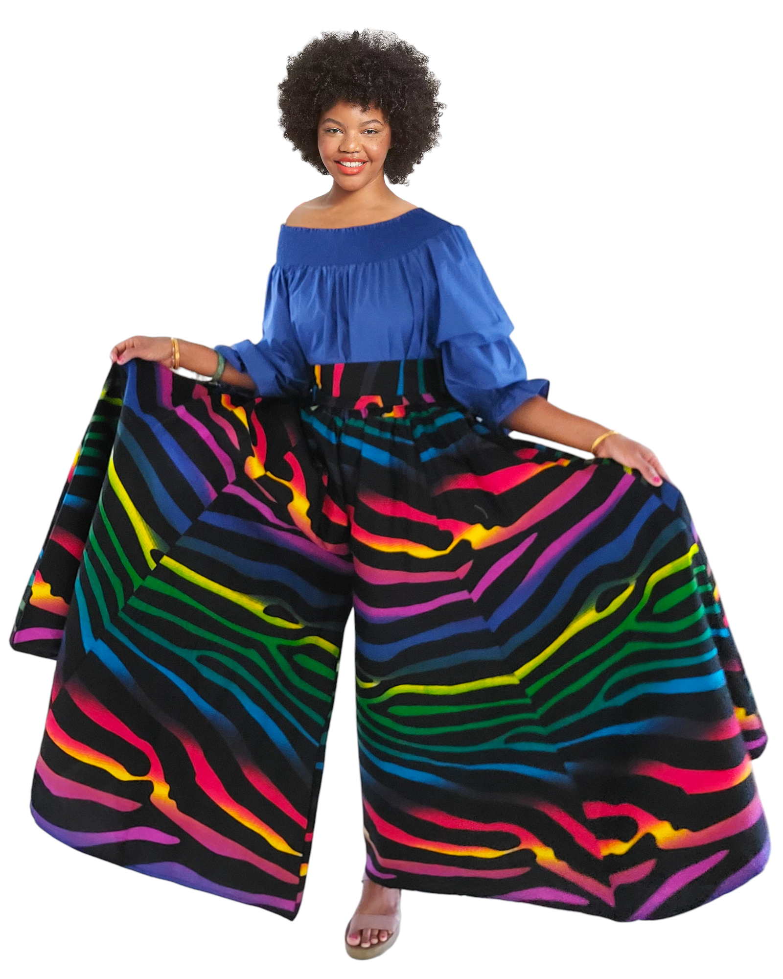 Women Long Palazzo Multi Color- 701