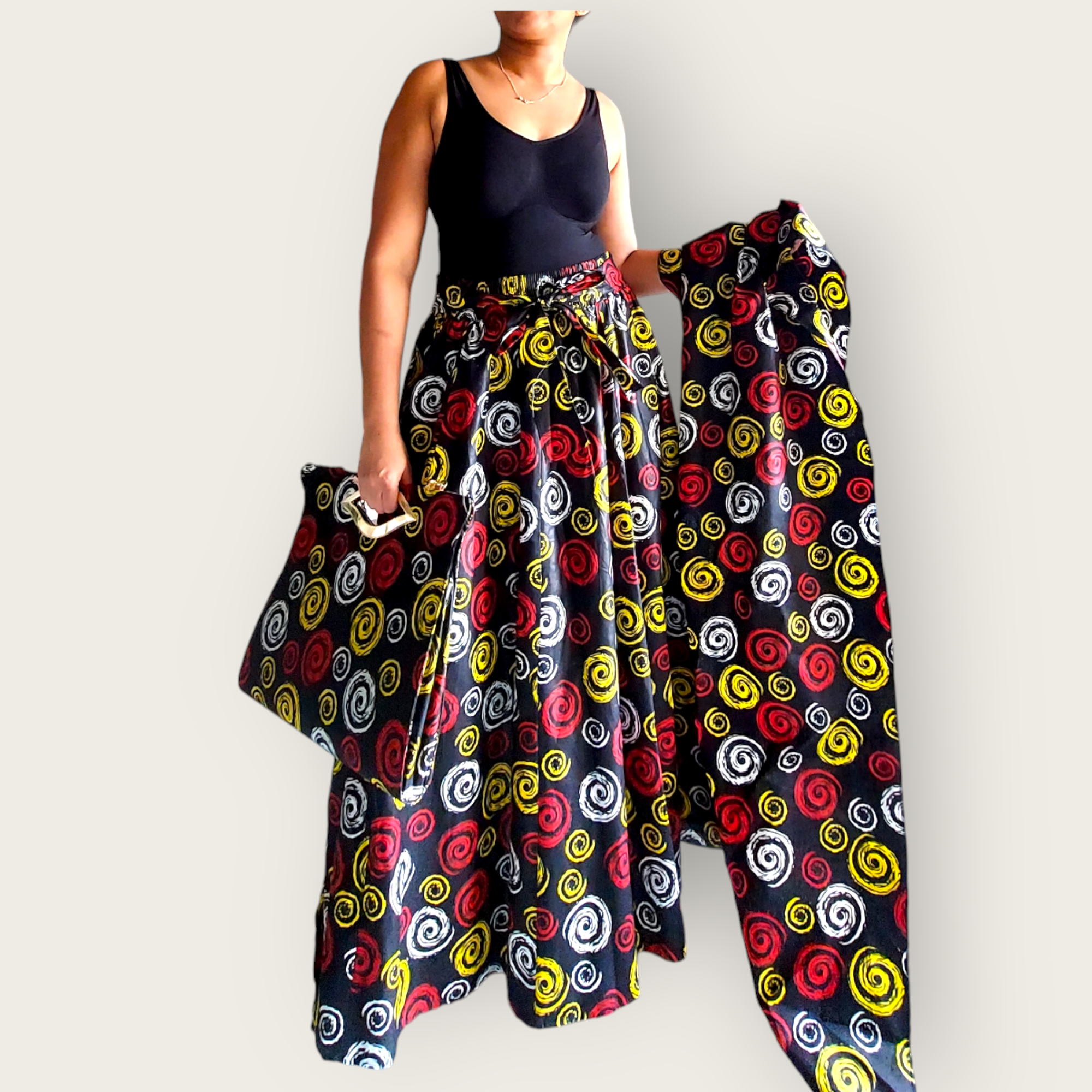 Long Skirt & Pocketbook Set