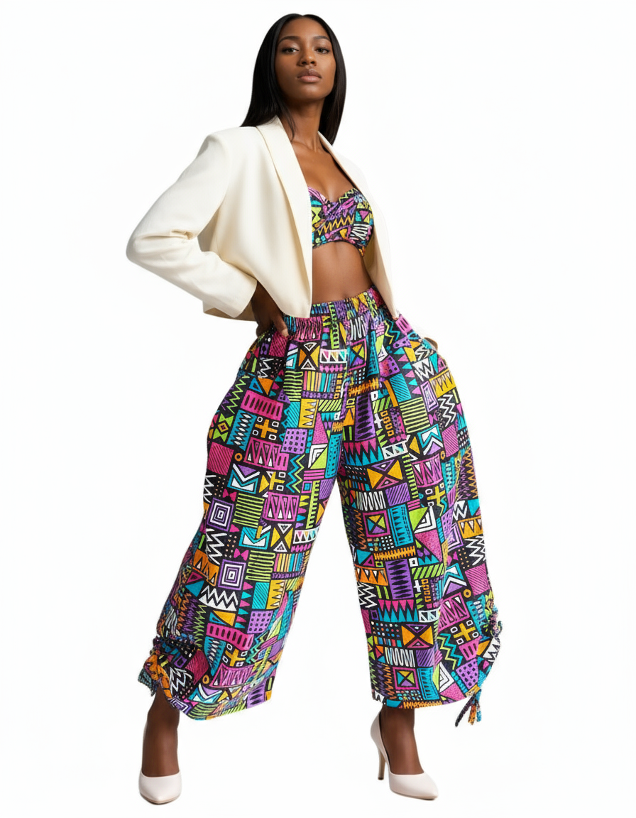 7697 - Palazzo with Adjustable leg String