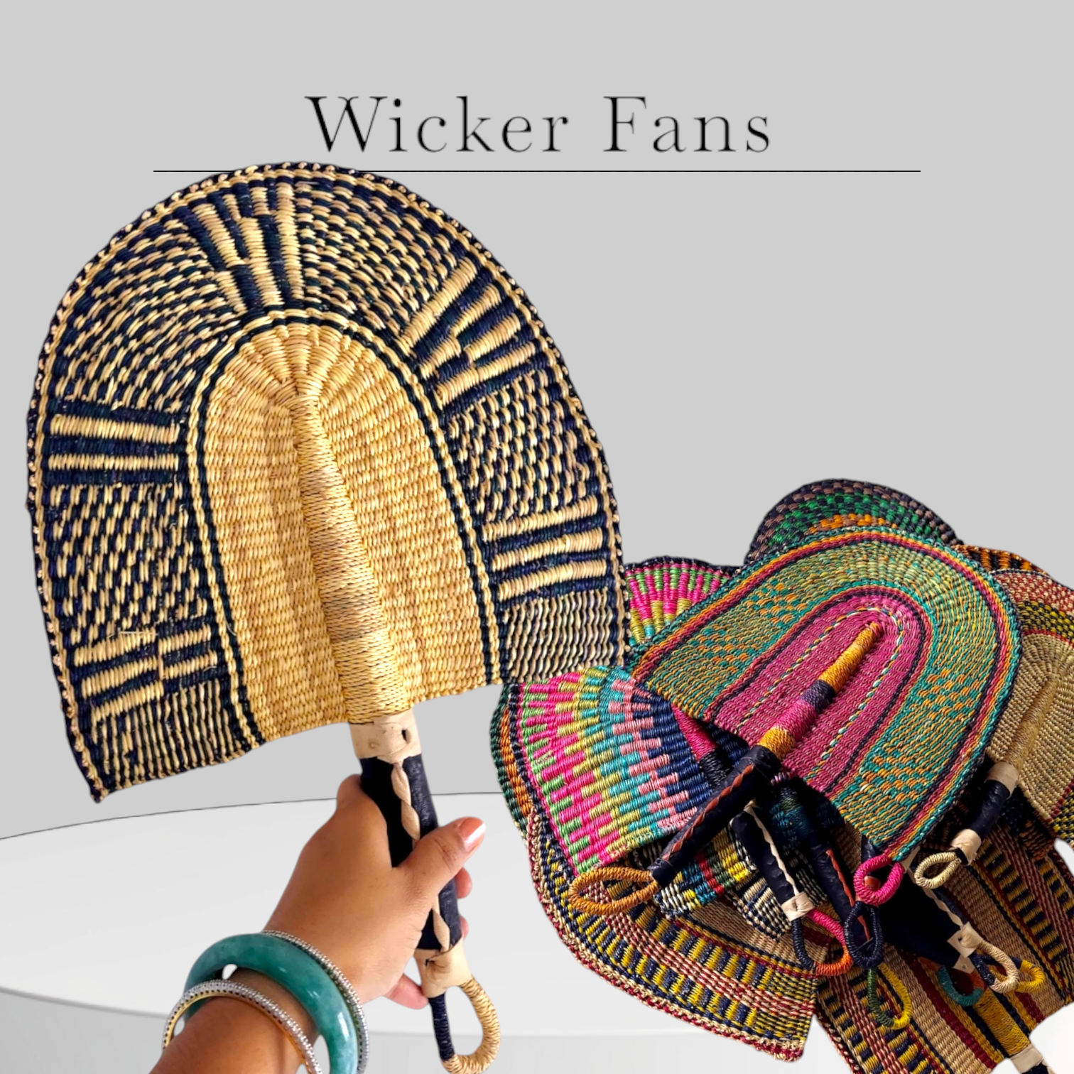 Wicker Hand  Fan