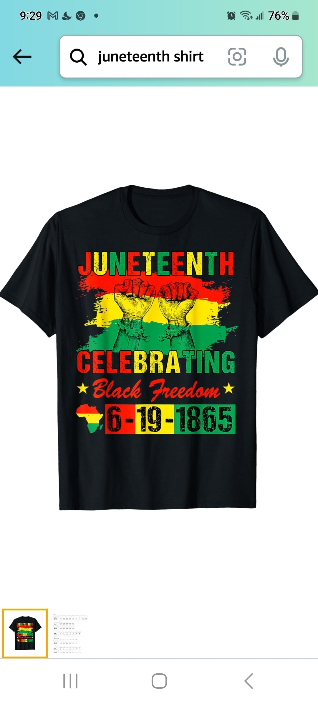 Juneteenth Unisex T-Shirt- IB24003