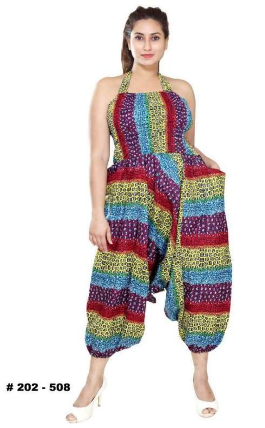 Tube Jumpsuit/ Pants/African Romper - Rainbow