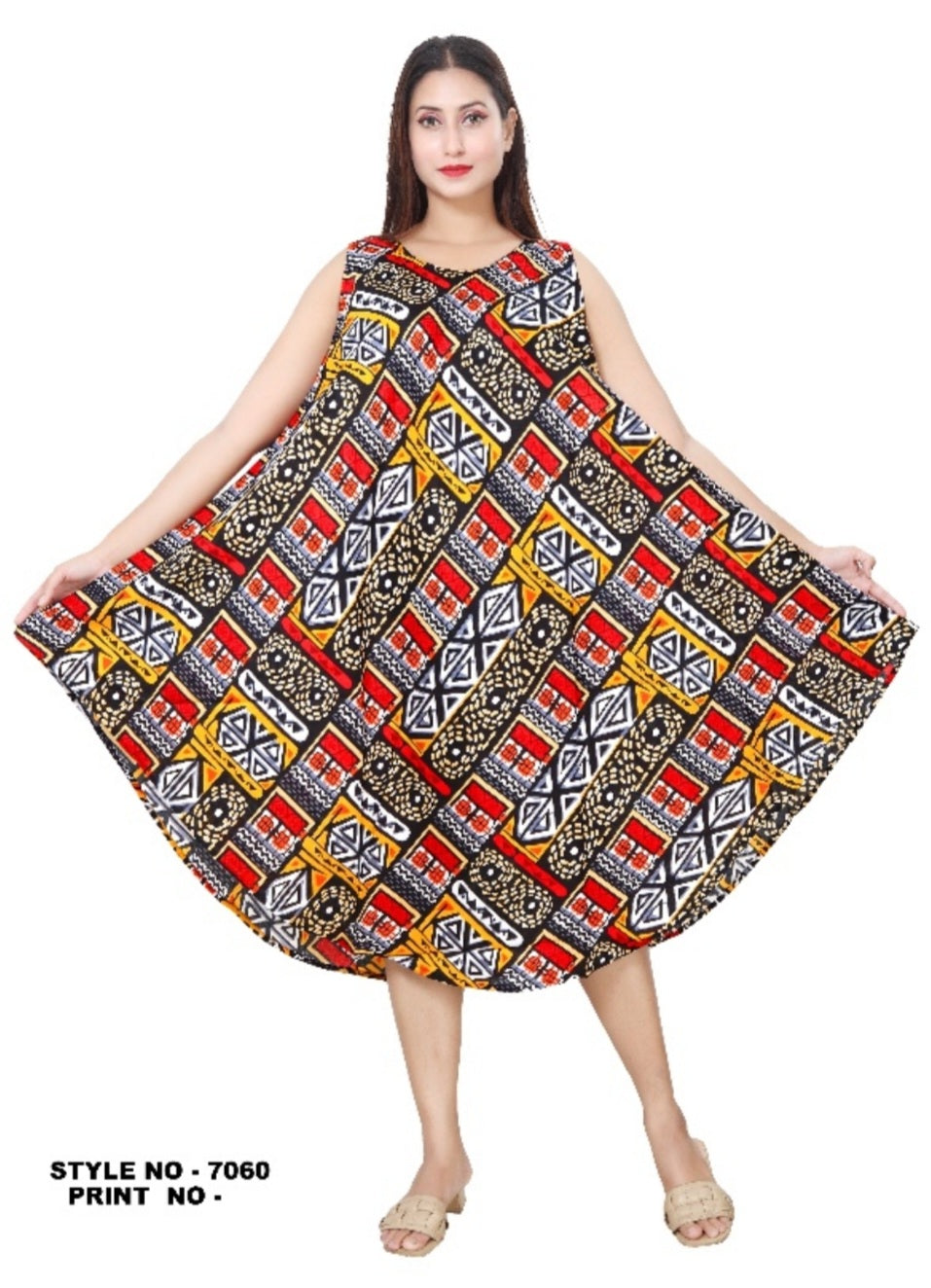 Umbrella Dress/Ethnic Sun Dress