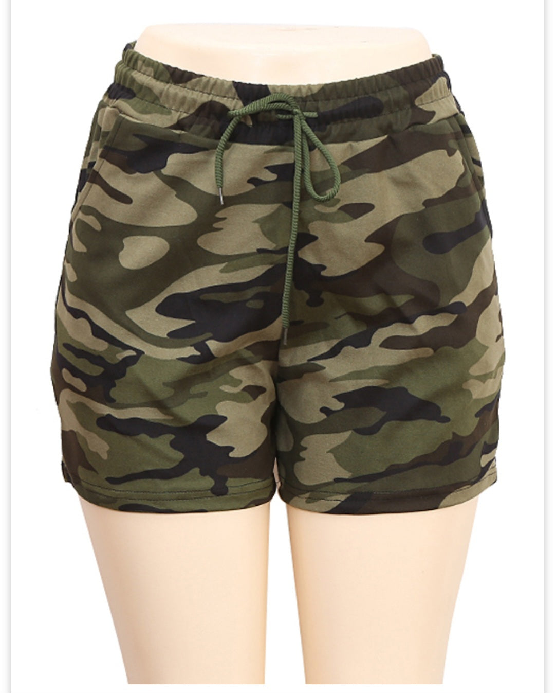 Ladie's Camouflage Print Shorts - P3010