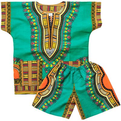 Kids/ Boys/ Girls Shorts Set- Dashiki