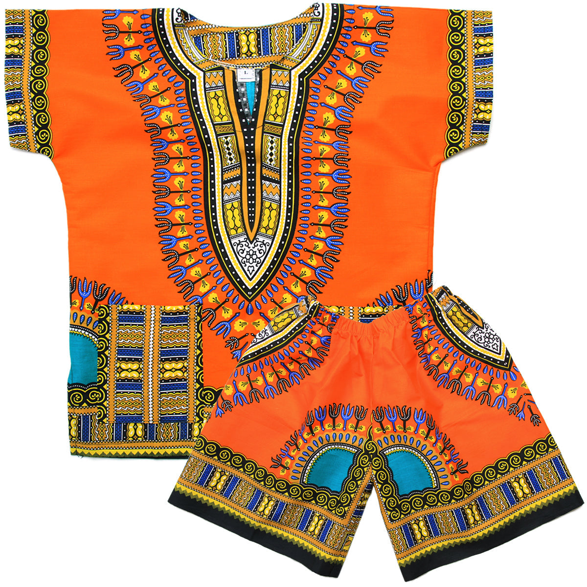 Kids/ Boys/ Girls Shorts Set- Dashiki