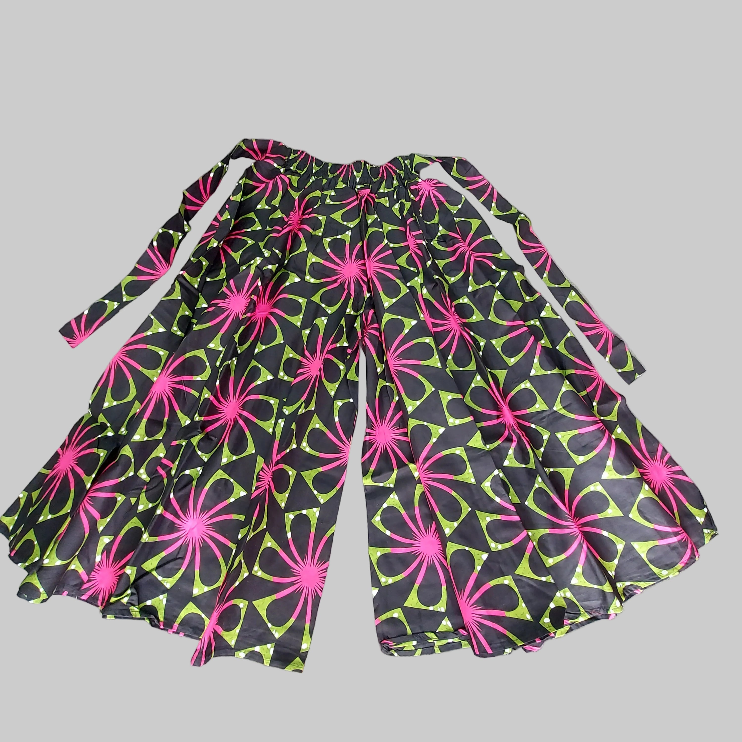 701 Women Palazzo Pant / Wide Leg Pant - Floral Print 67