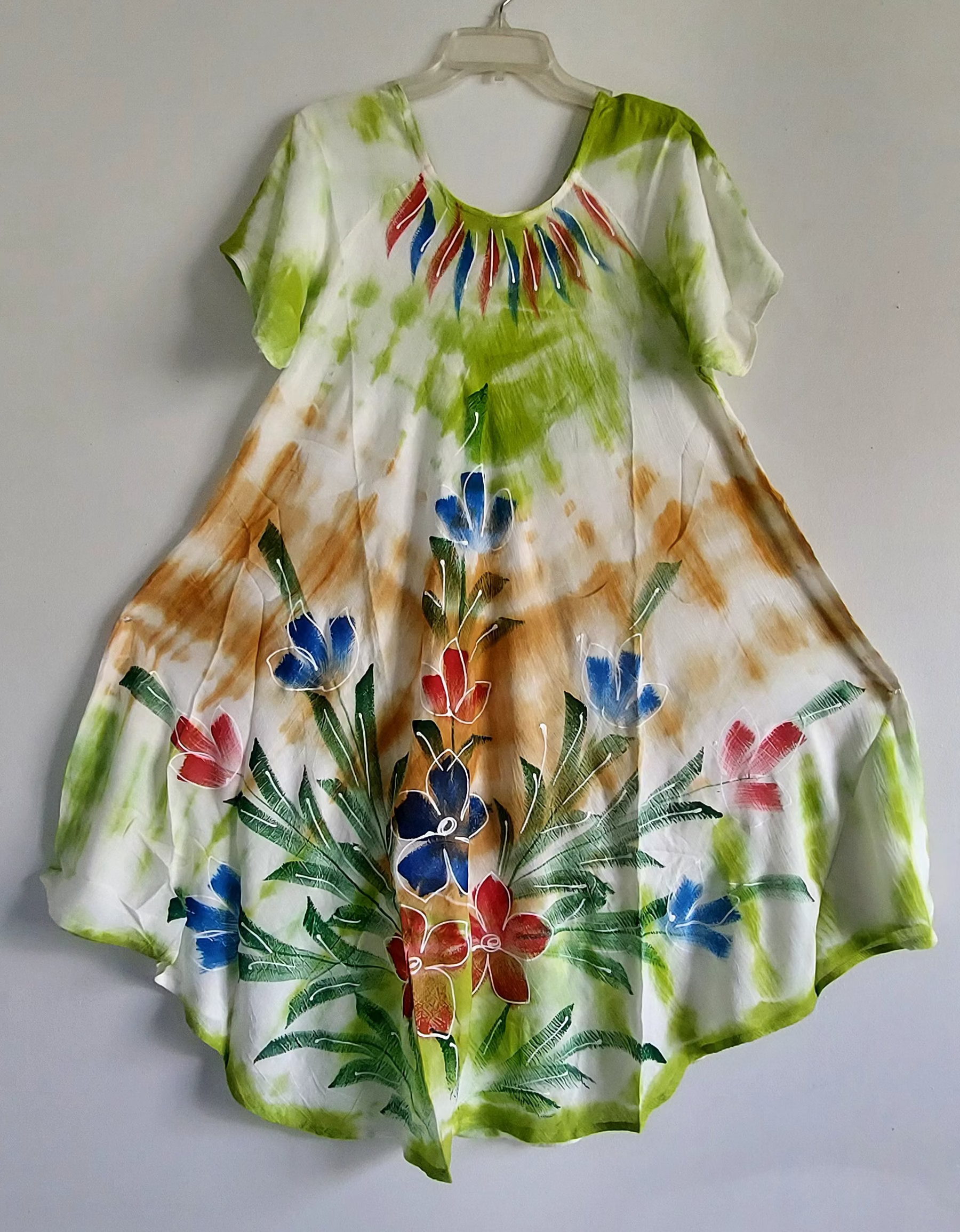 Women Umbrella Dress- Tropical Flowers 509