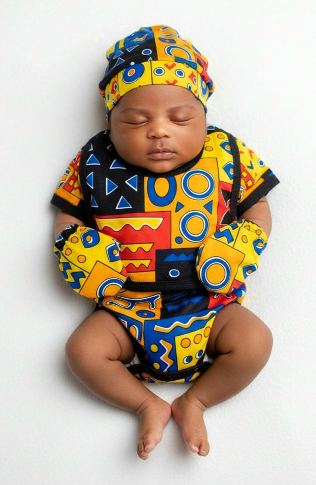 Infant 7-Piece Set Ankara African Print