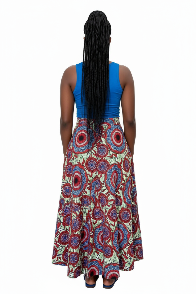 Wrap Skirt -Print 1002