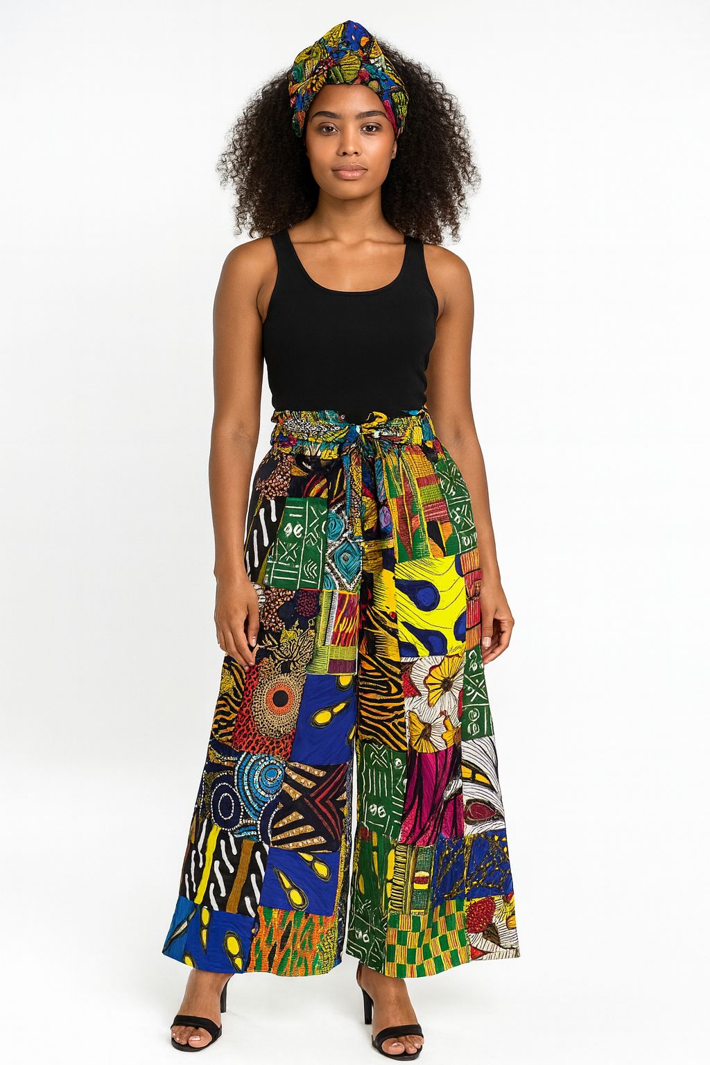 Palazzo Pant Multi Color Patch PS13P