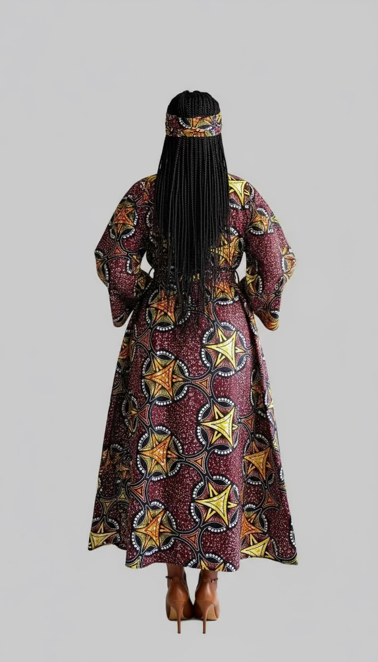 Combo - Long Wrap Dress + Pocketbook Set10 2025