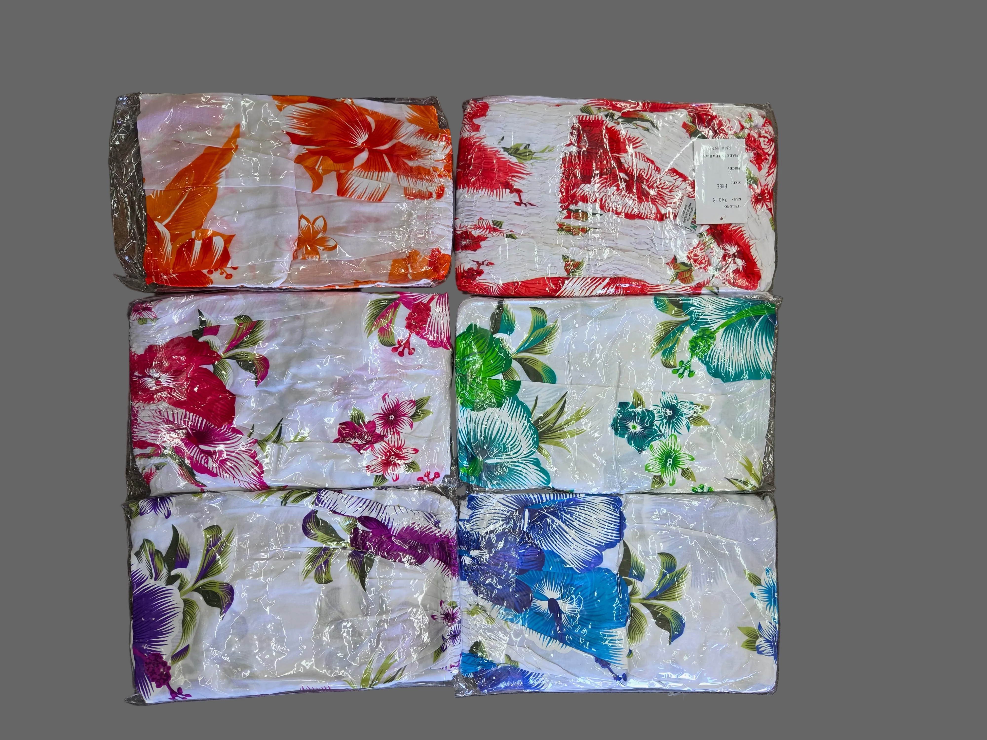 Hawaiian Floral Dress - Long 743R