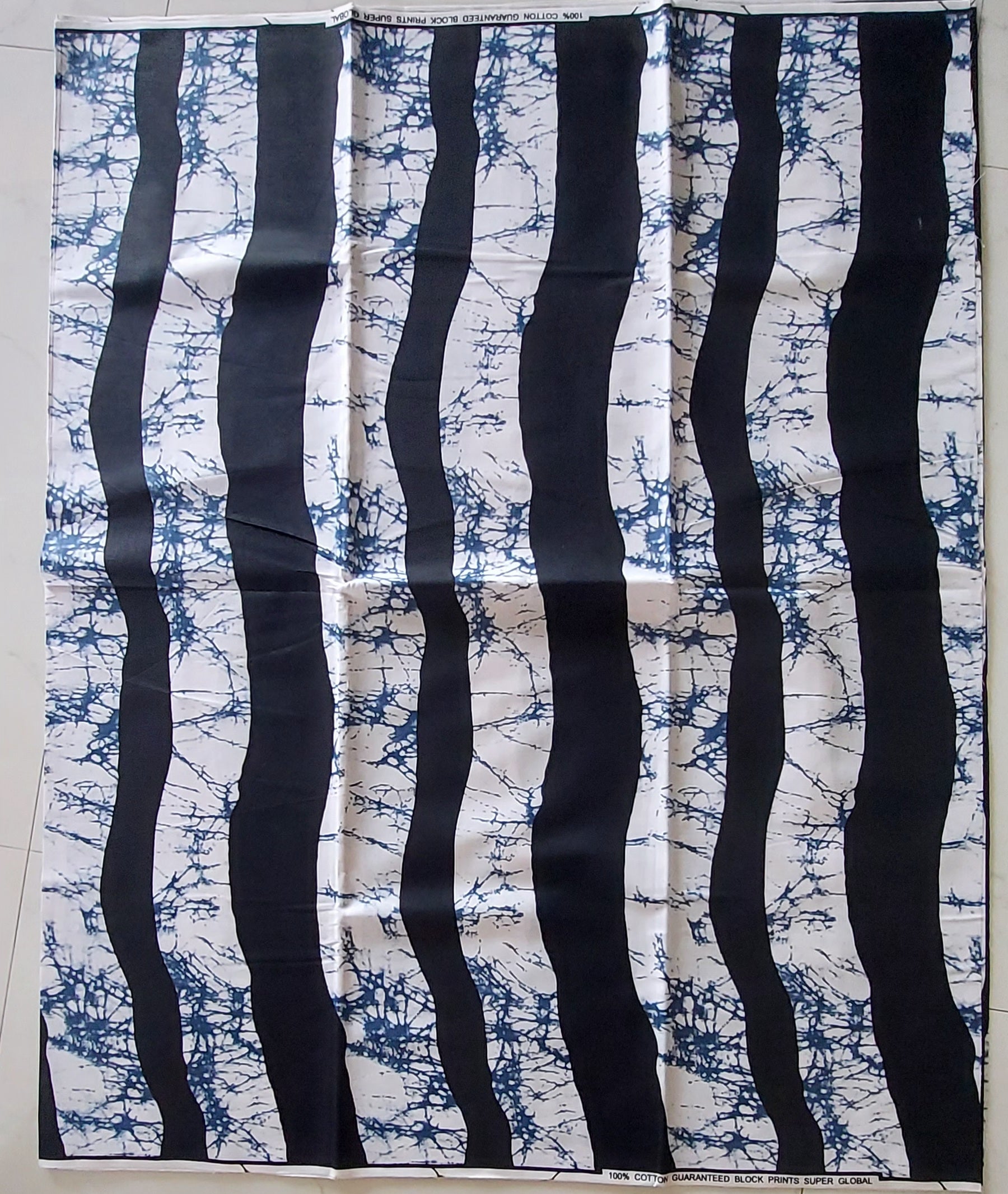 Raw Fabric 6 Yards African Print F-19