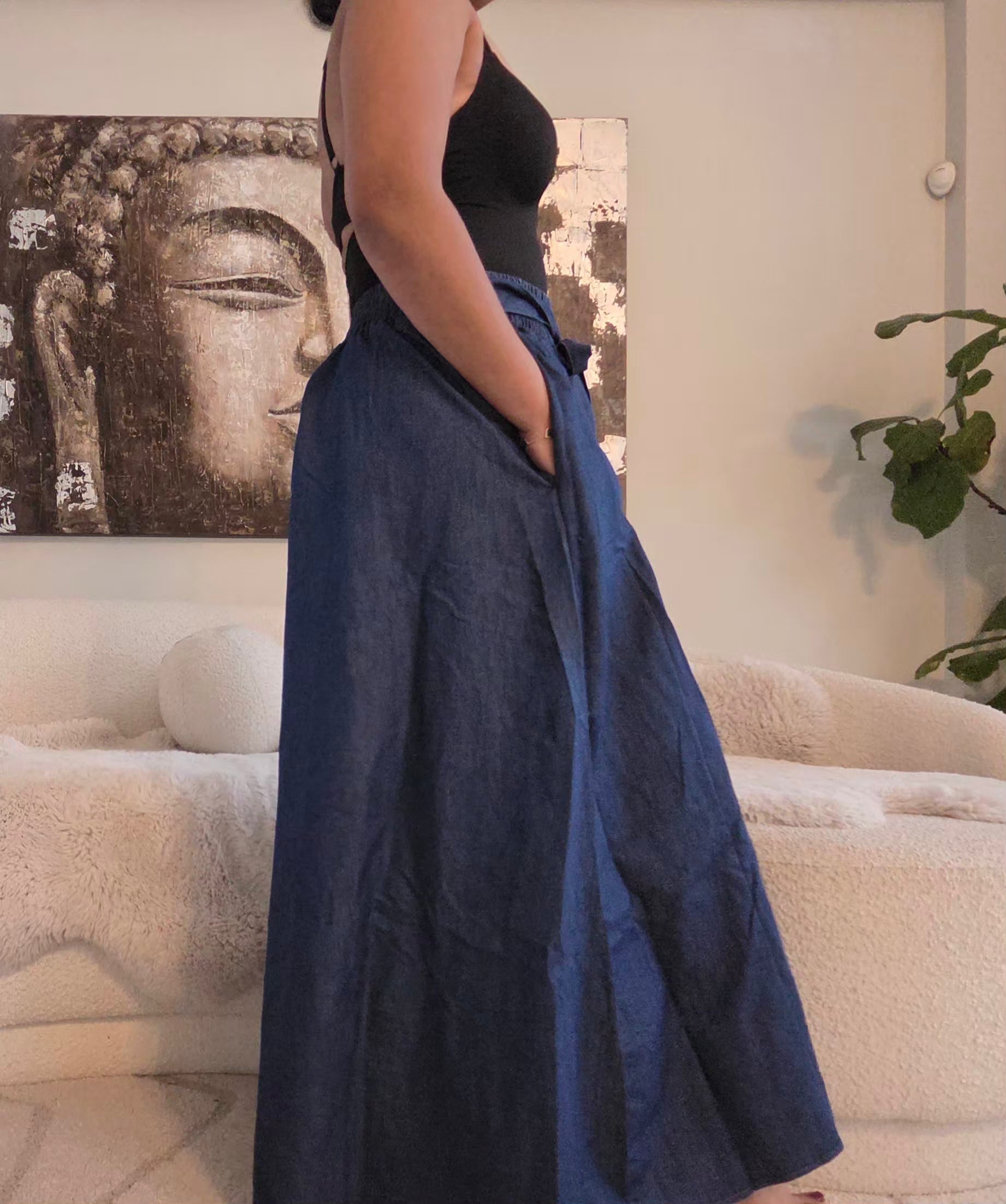 Denim Palazzo Indigo Blue 44