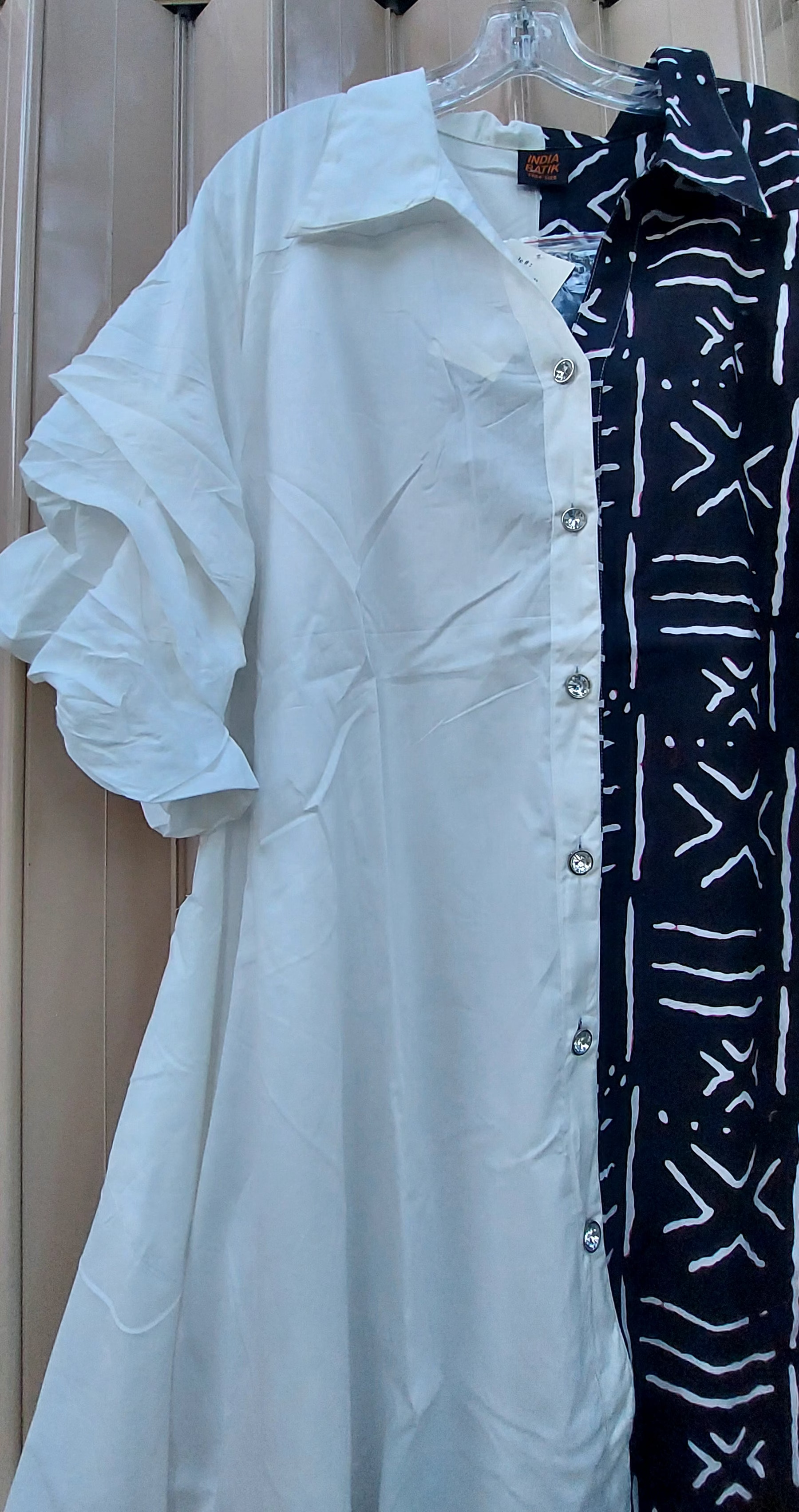 Swing Dress/ Cotton Two Tone 25013 - 60