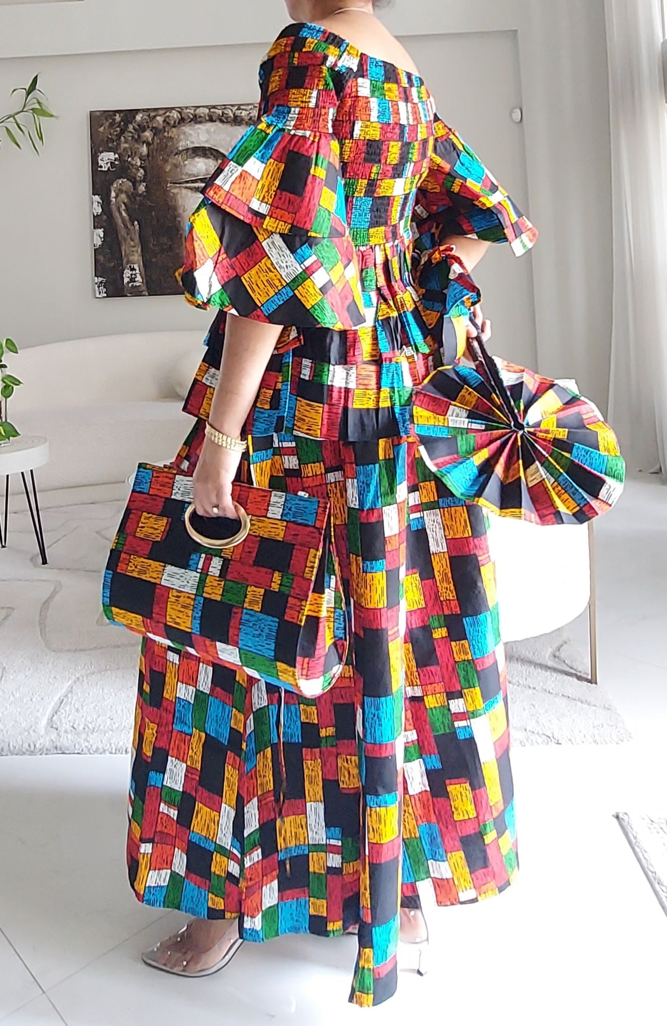 5-Piece African Ankara Pant Set - 019-PS14G