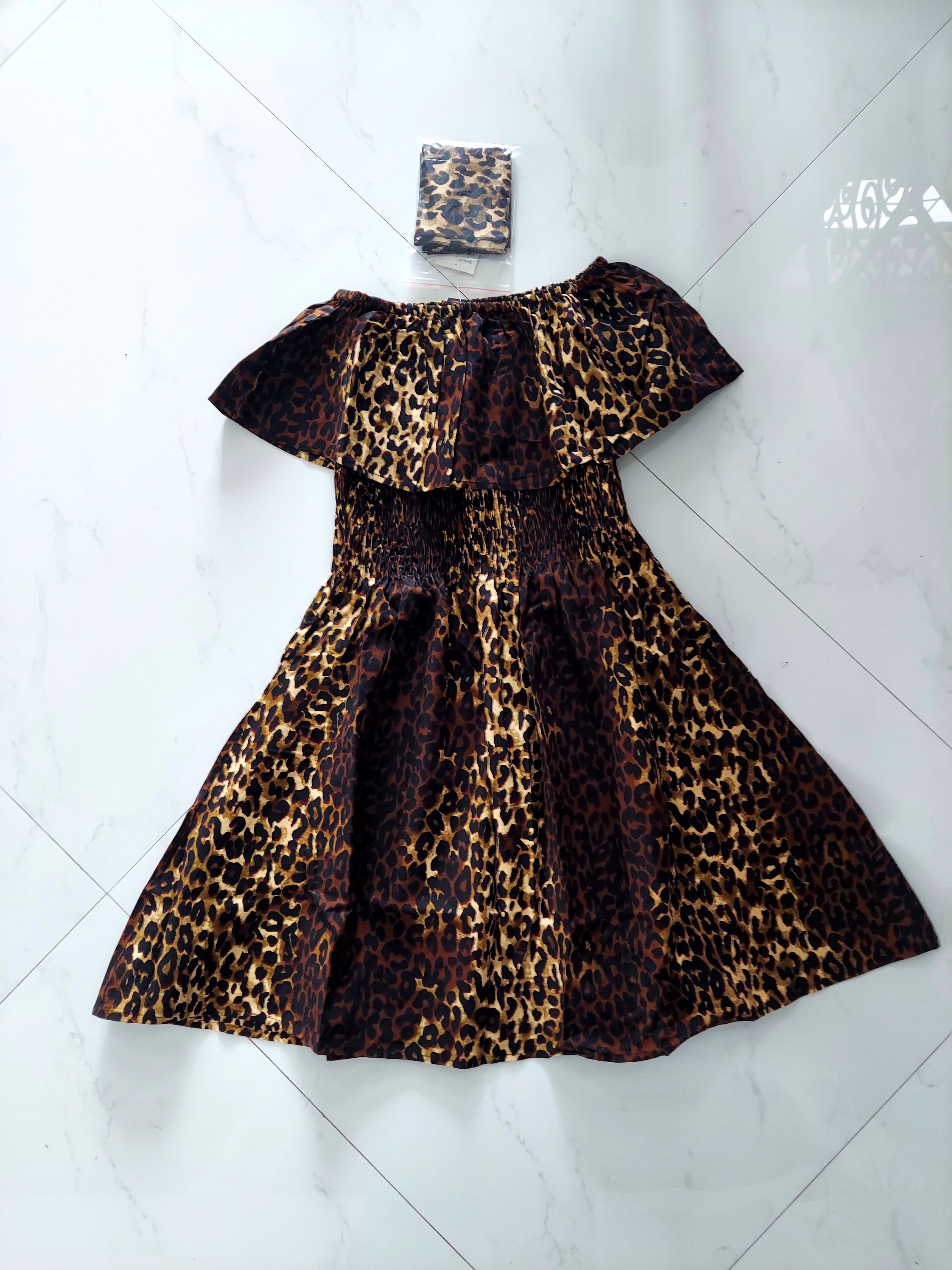 3014M- Middi  Dress - Animal Print 54