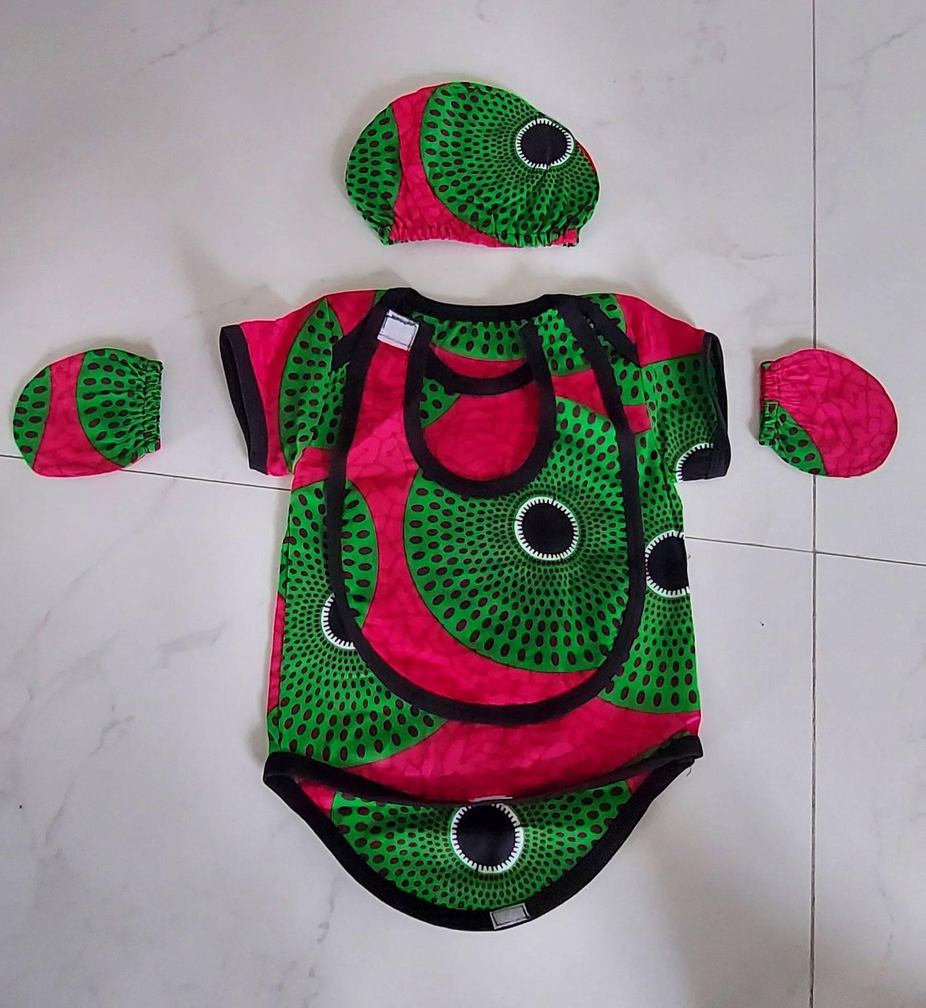 Infant 7-Piece Set Ankara African Print